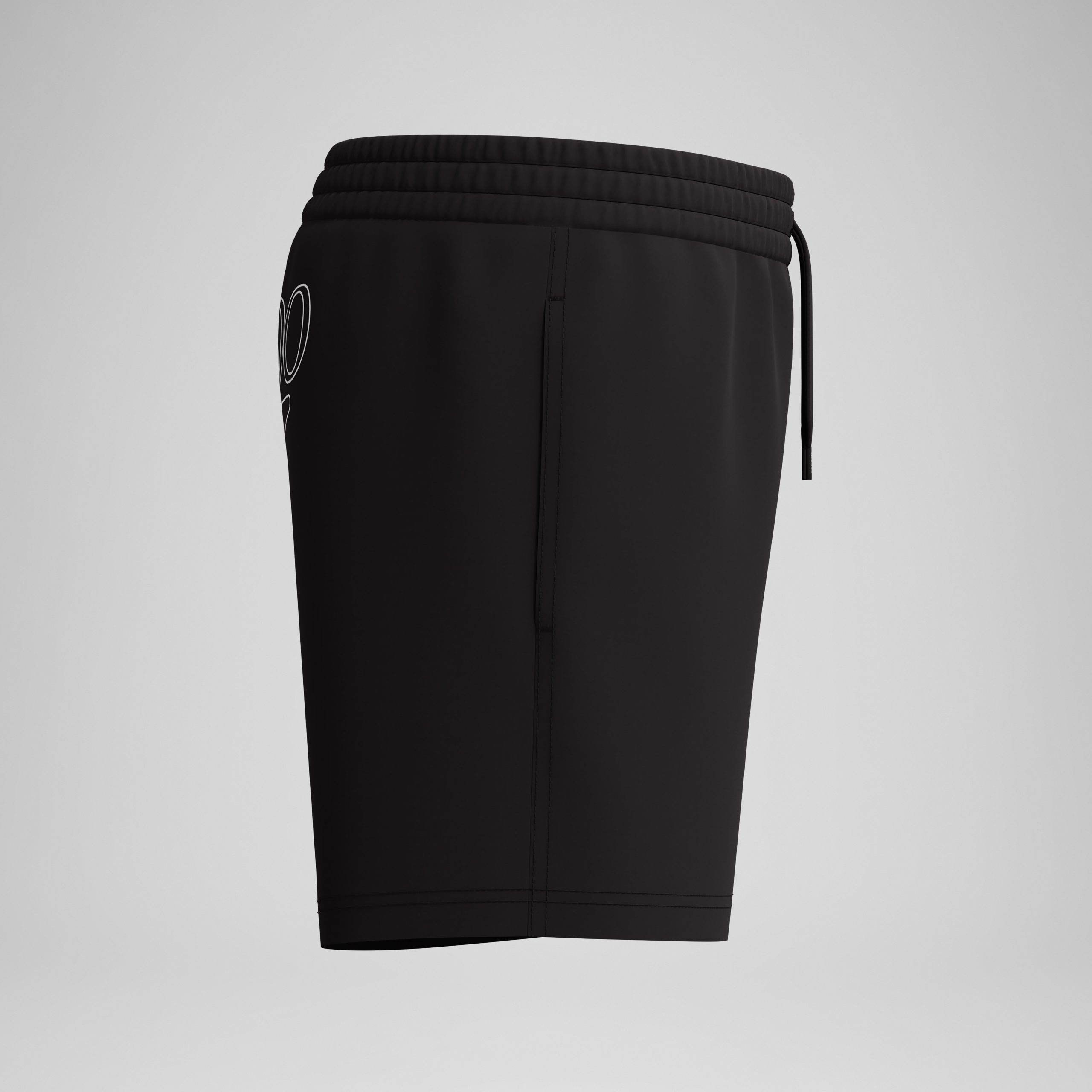 Boys Classic Logo Swim Shorts Black - Image 3