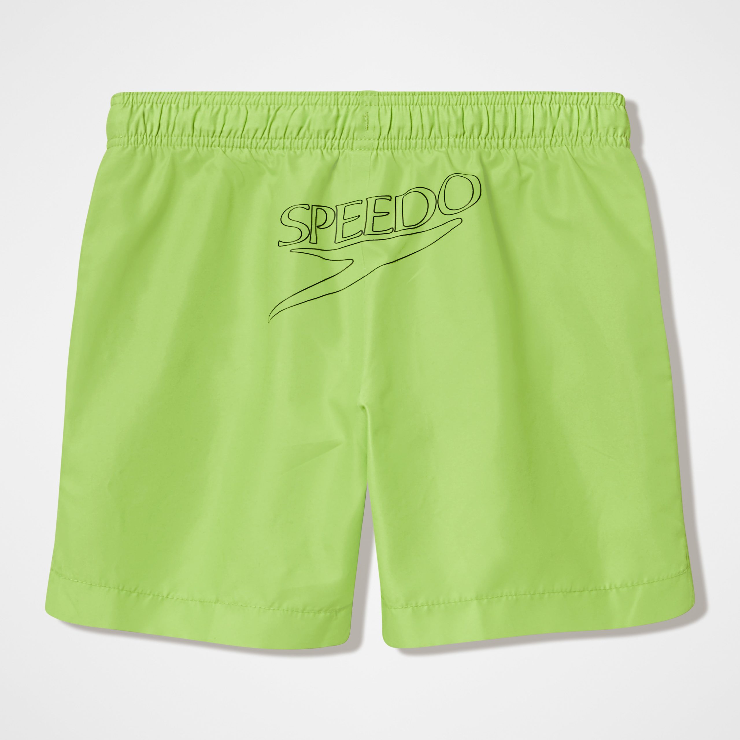 Boys Essentials Logo Swim Shorts Green - Image 2