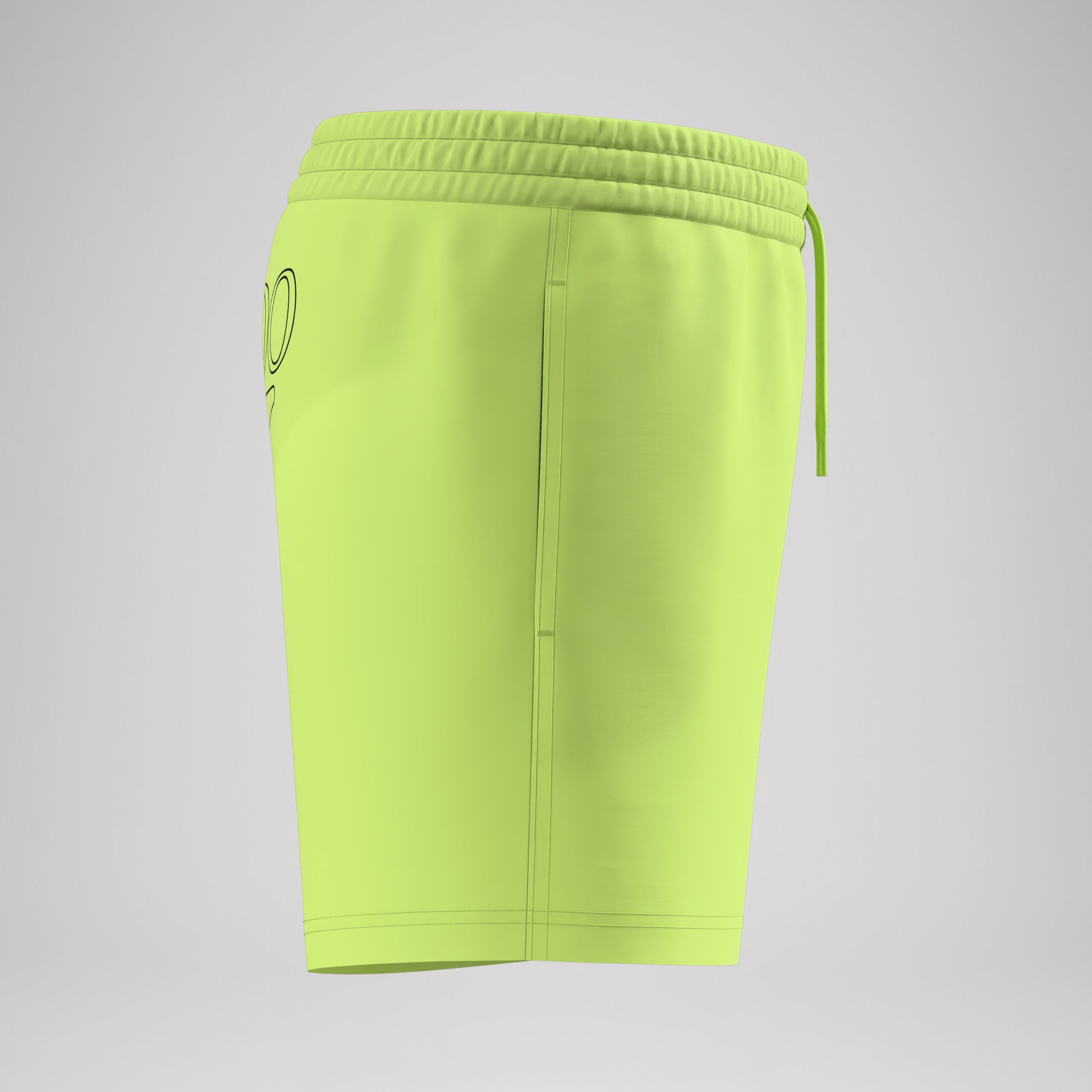 Boys Essentials Logo Swim Shorts Green - Image 3