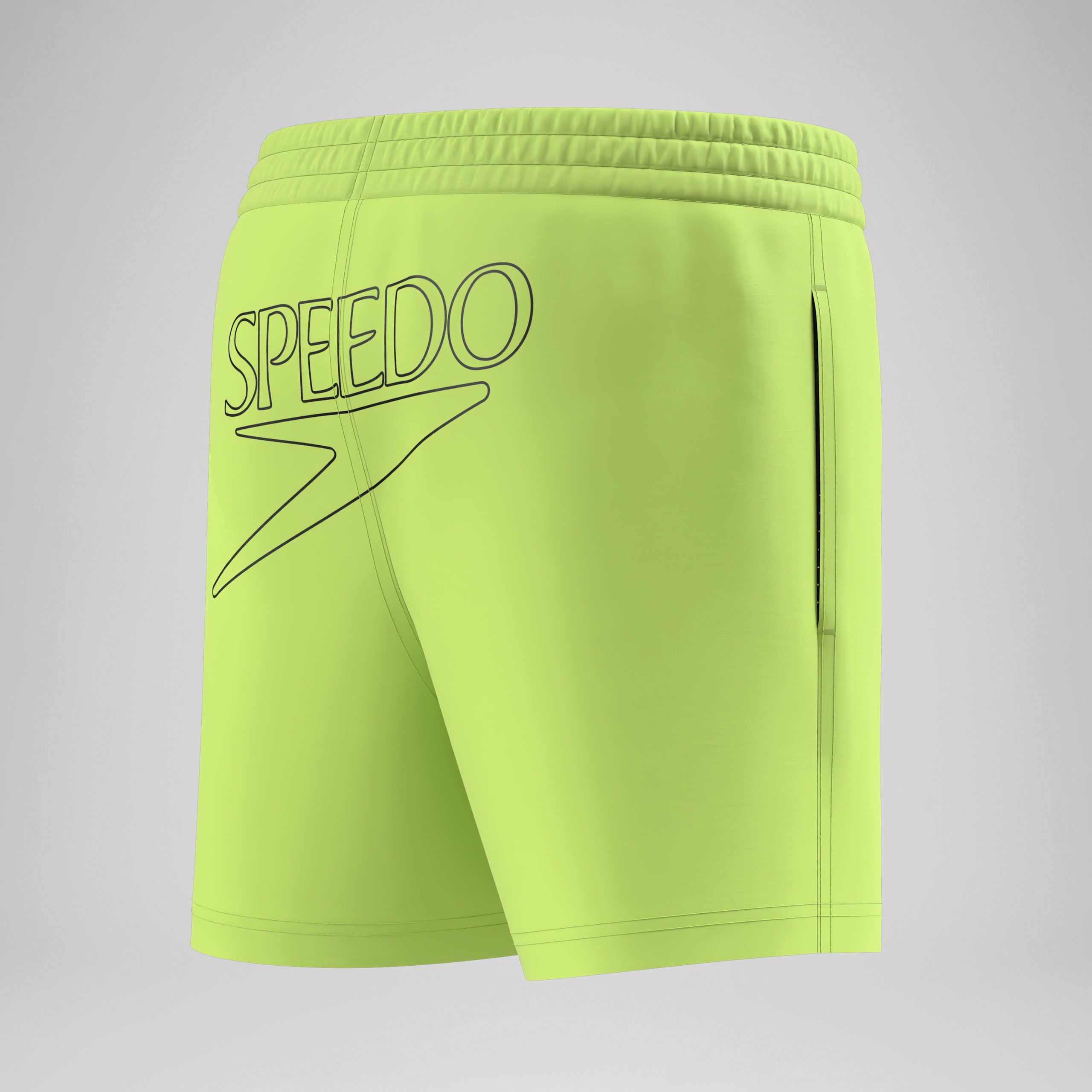 Boys Essentials Logo Swim Shorts Green - Image 4
