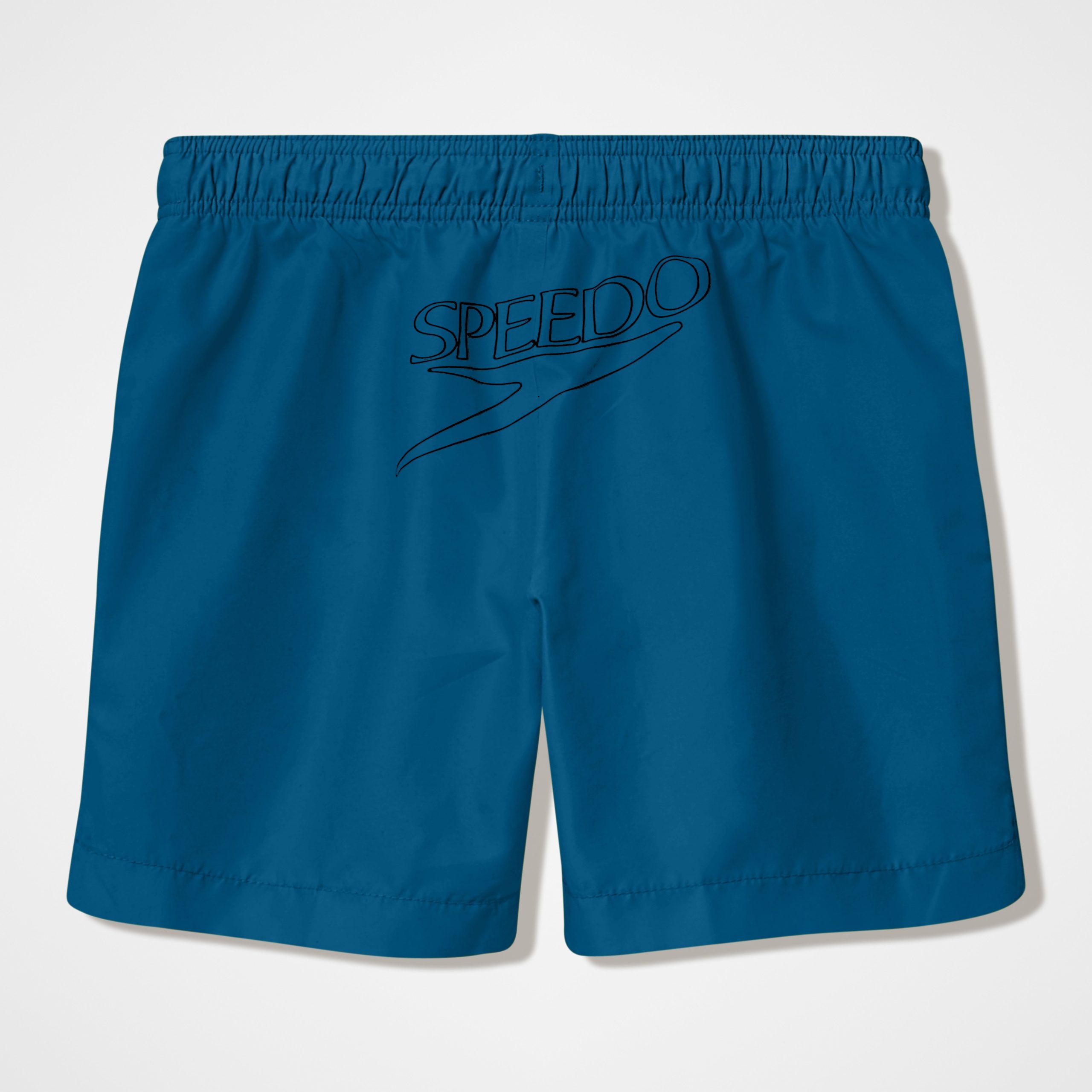 Boys Essentials Logo Swim Shorts Green - Image 2