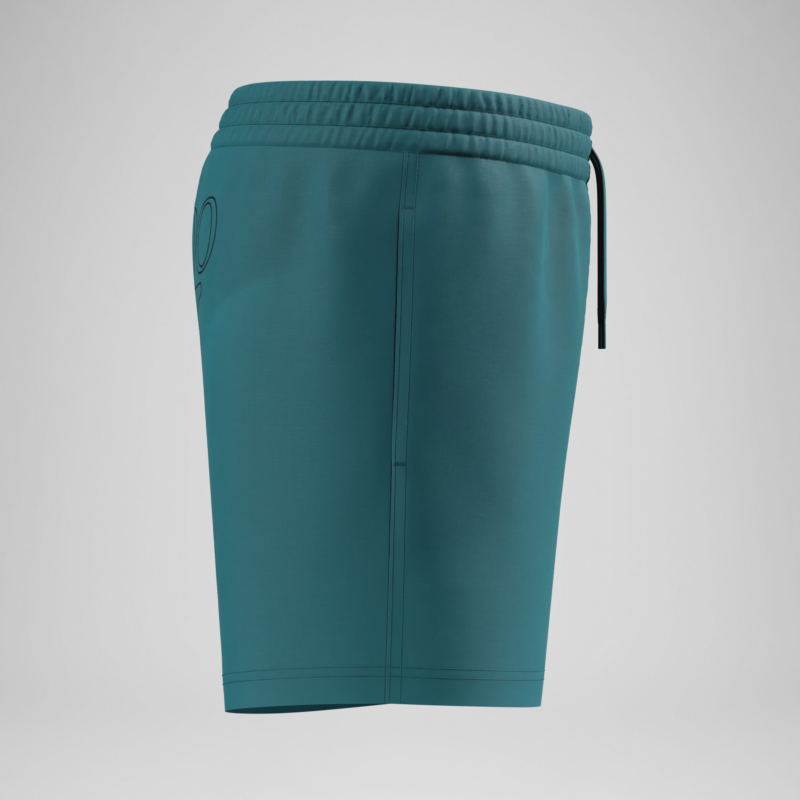 Boys Essentials Logo Swim Shorts Green - Image 3