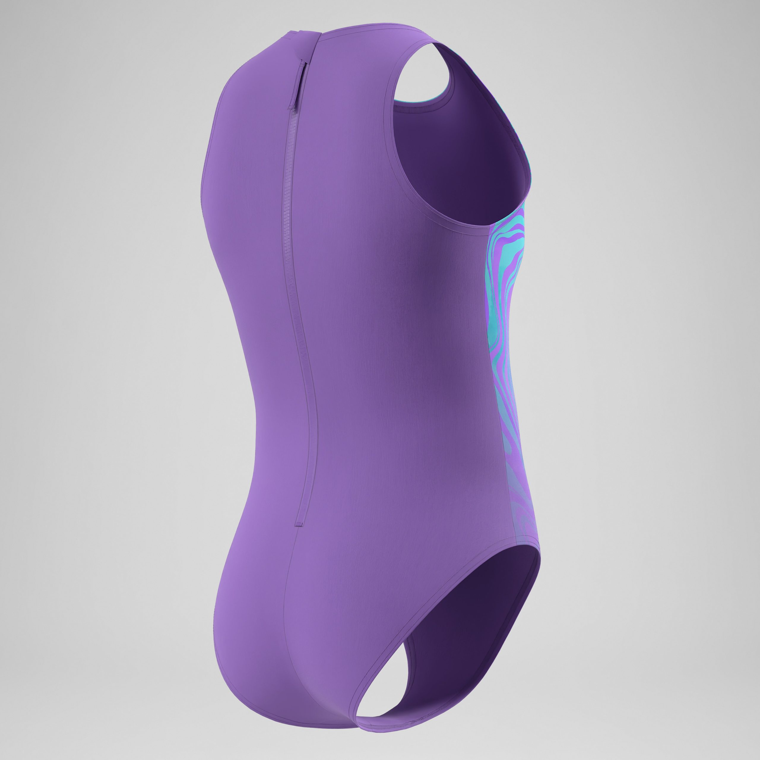 Girls Printed Hydrasuit Purple/Blue - Image 4