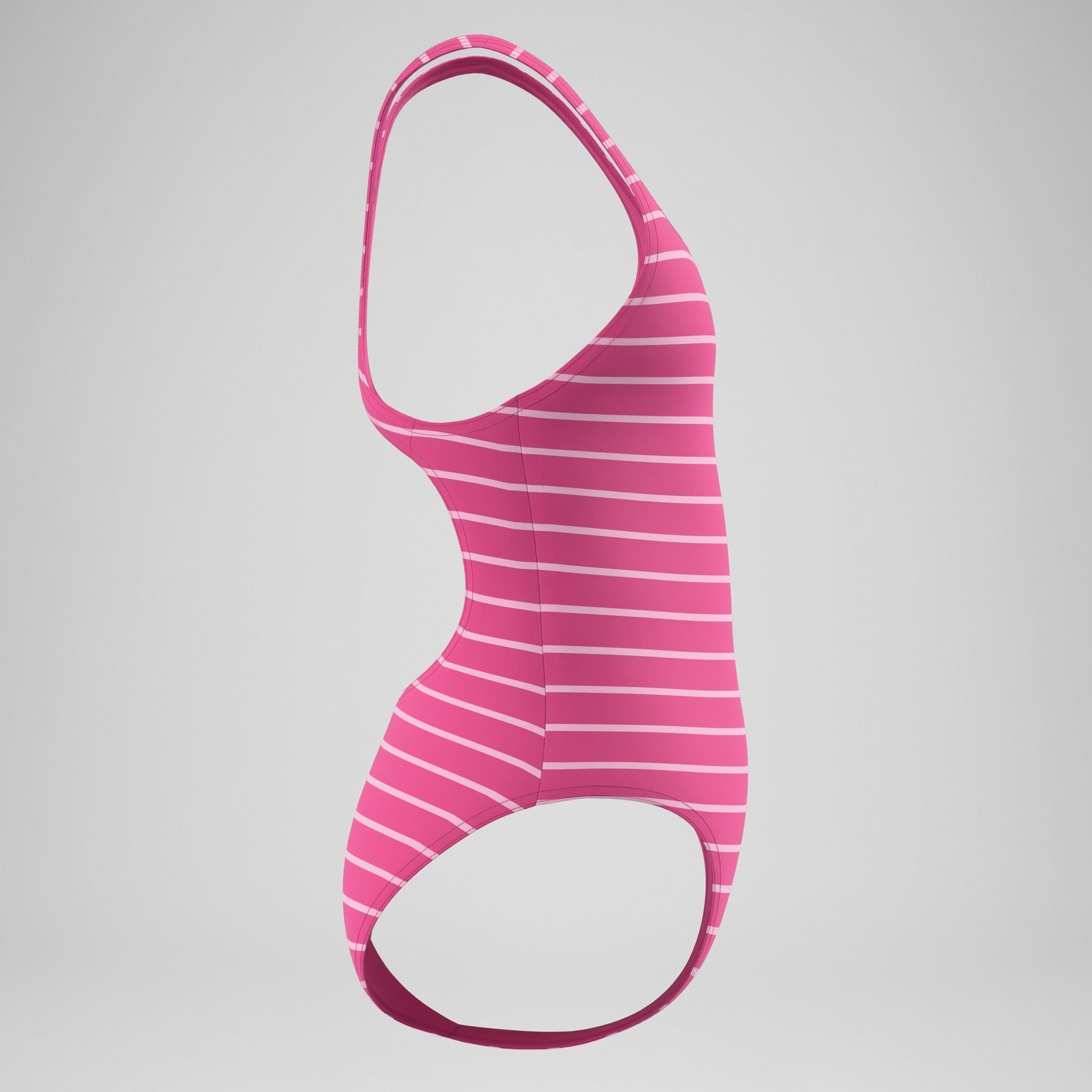 Girls Medalist Printed Swimsuit Pink - Image 3
