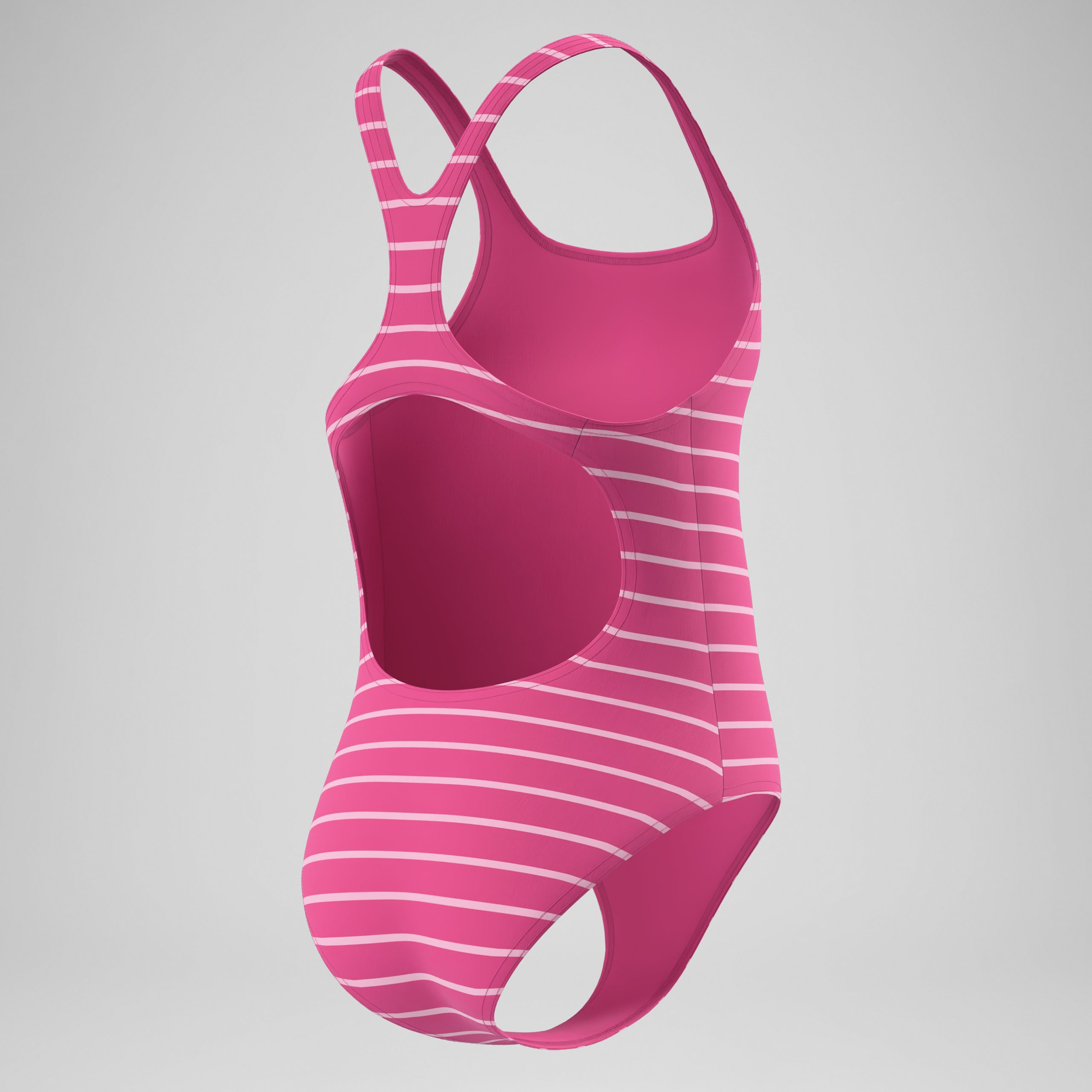 Girls Medalist Printed Swimsuit Pink - Image 4