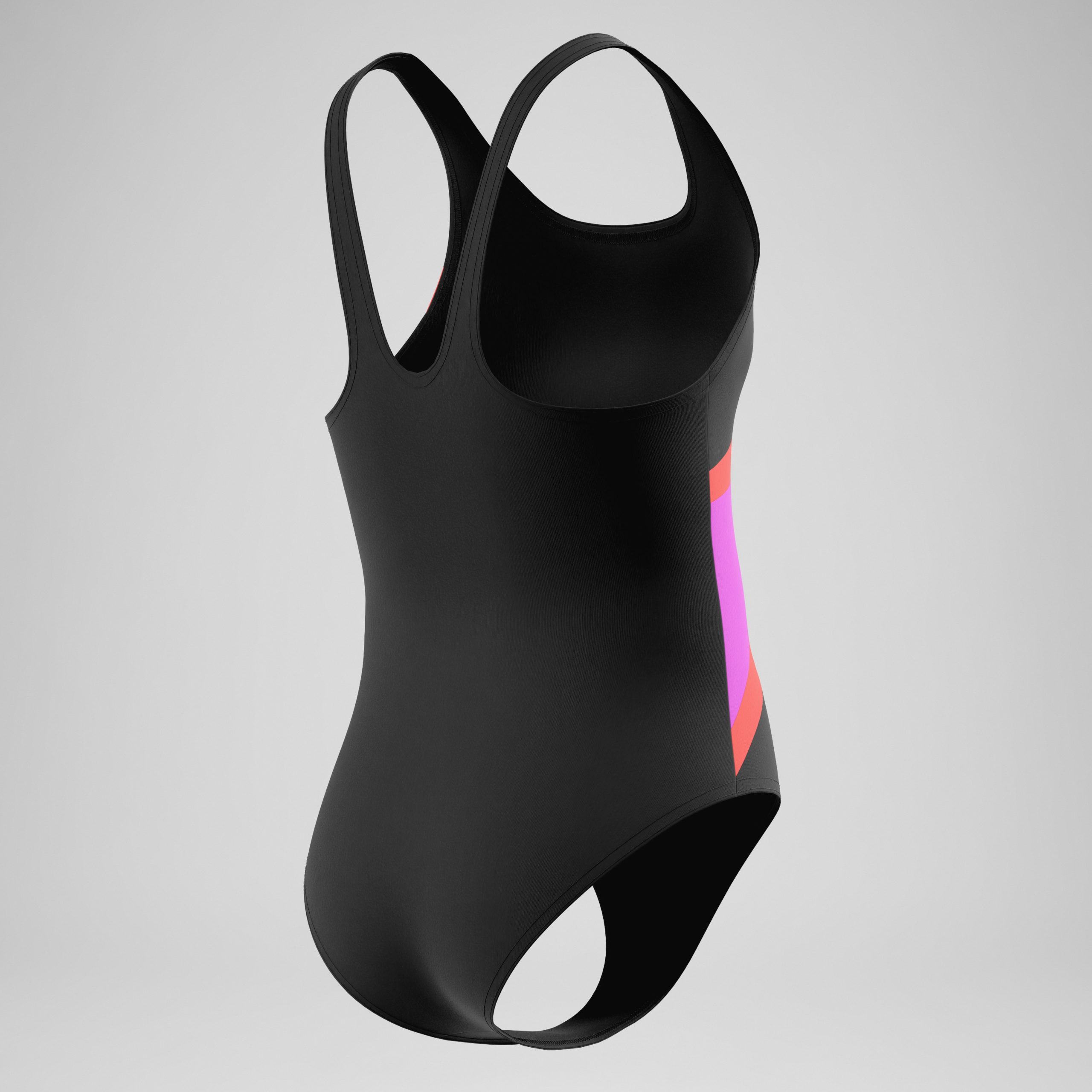 Girls Hyperboom Butterfly Back One Piece Black/Red - Image 4