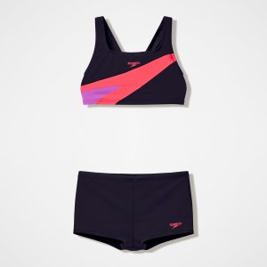 Girls Hyperboom Butterfly Back Two Piece Black/Red