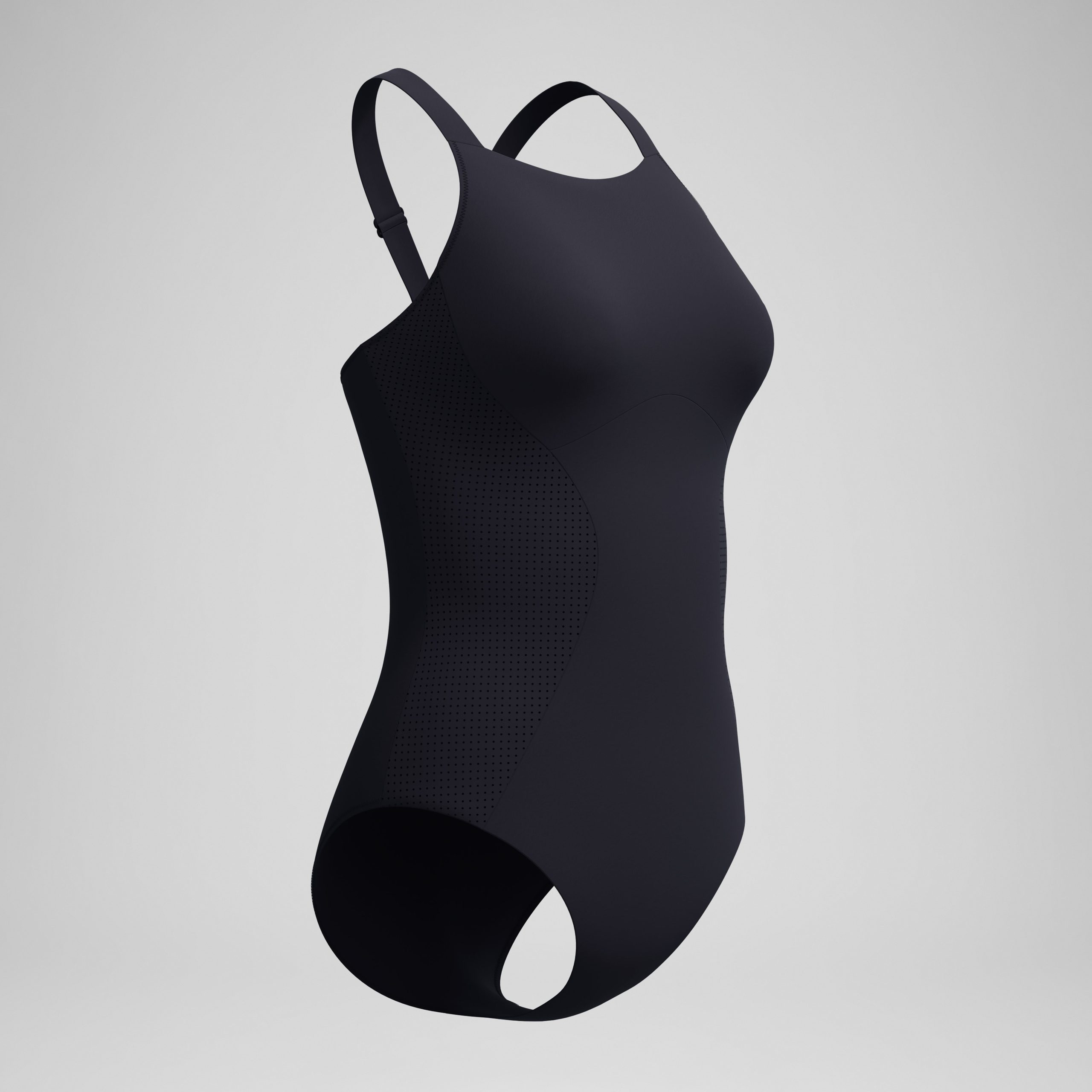 Women's Sculpture High Neck Contour One Piece Black - Image 5