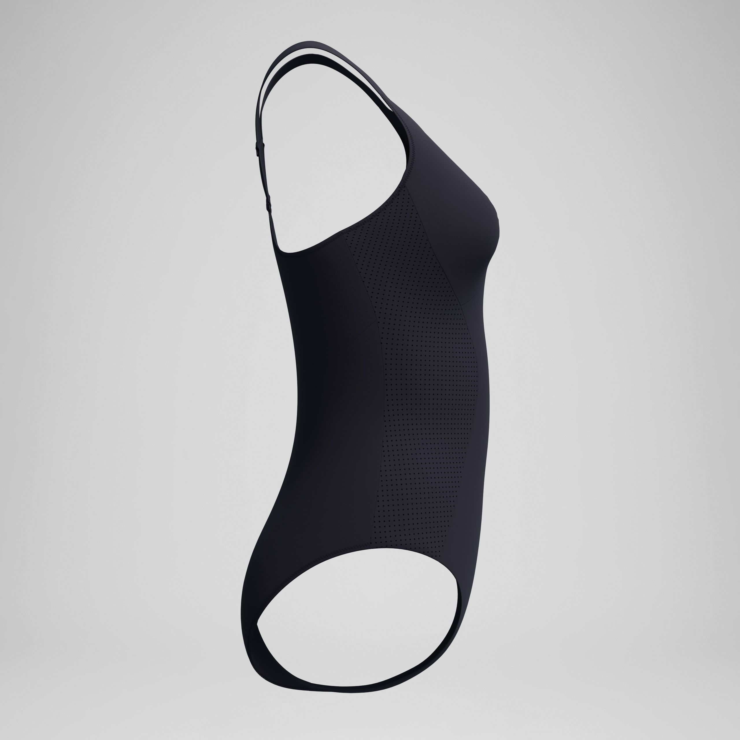 Women's Sculpture High Neck Contour One Piece Black - Image 6