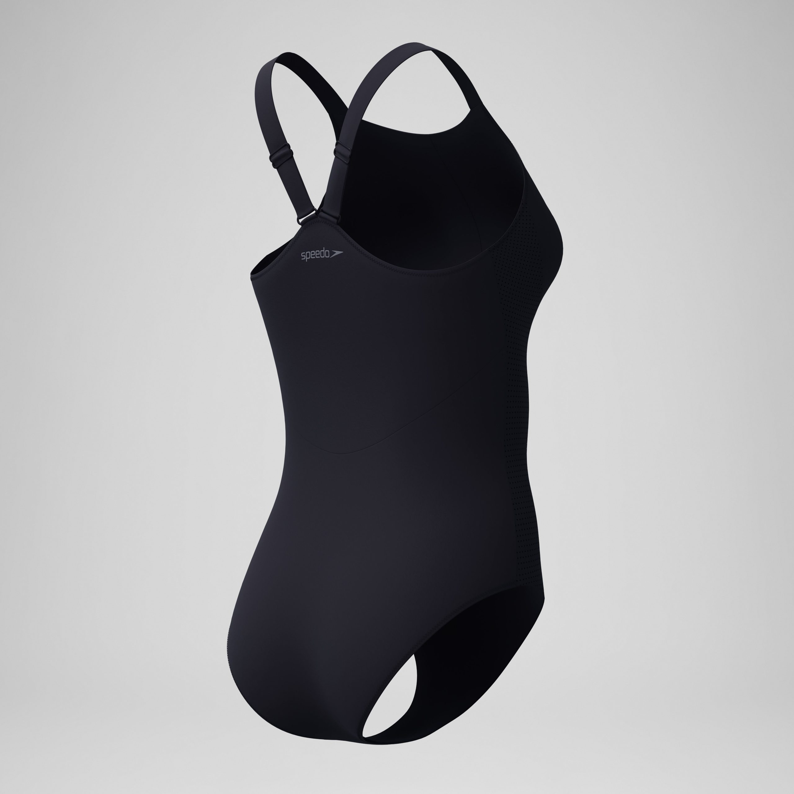 Women's Sculpture High Neck Contour One Piece Black - Image 7