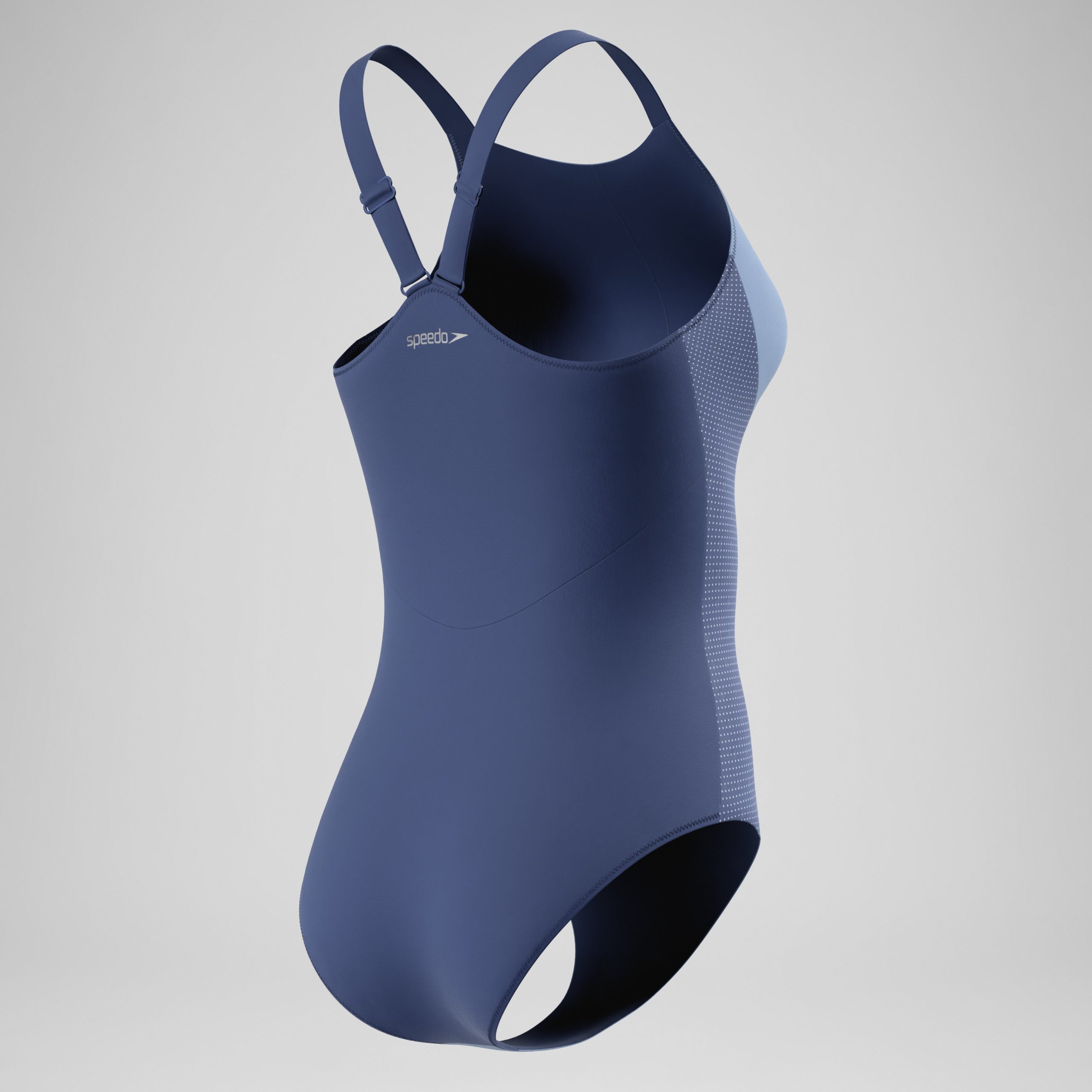 Women's Sculpture High Neck Contour One Piece Blue - Image 7