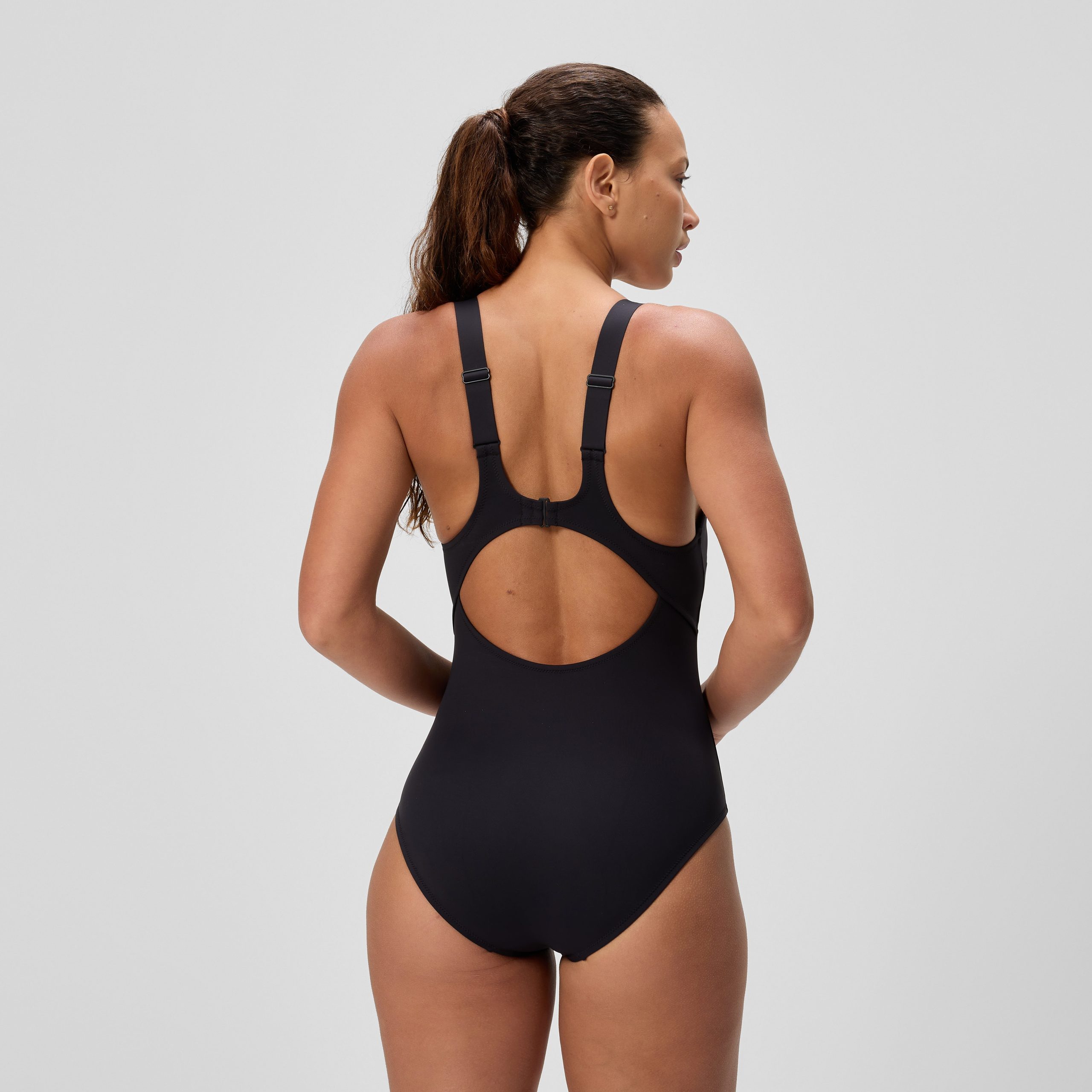 Women's Sculpture Butterfly Back One Piece Black - Image 3