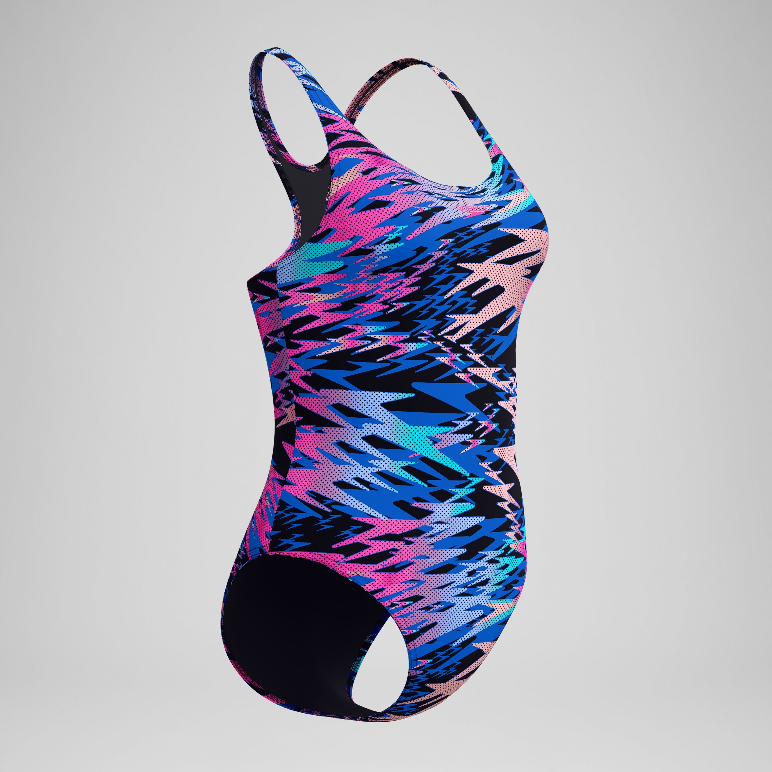Women's Hyperboom Medalist One Piece Blue/Pink - Image 5