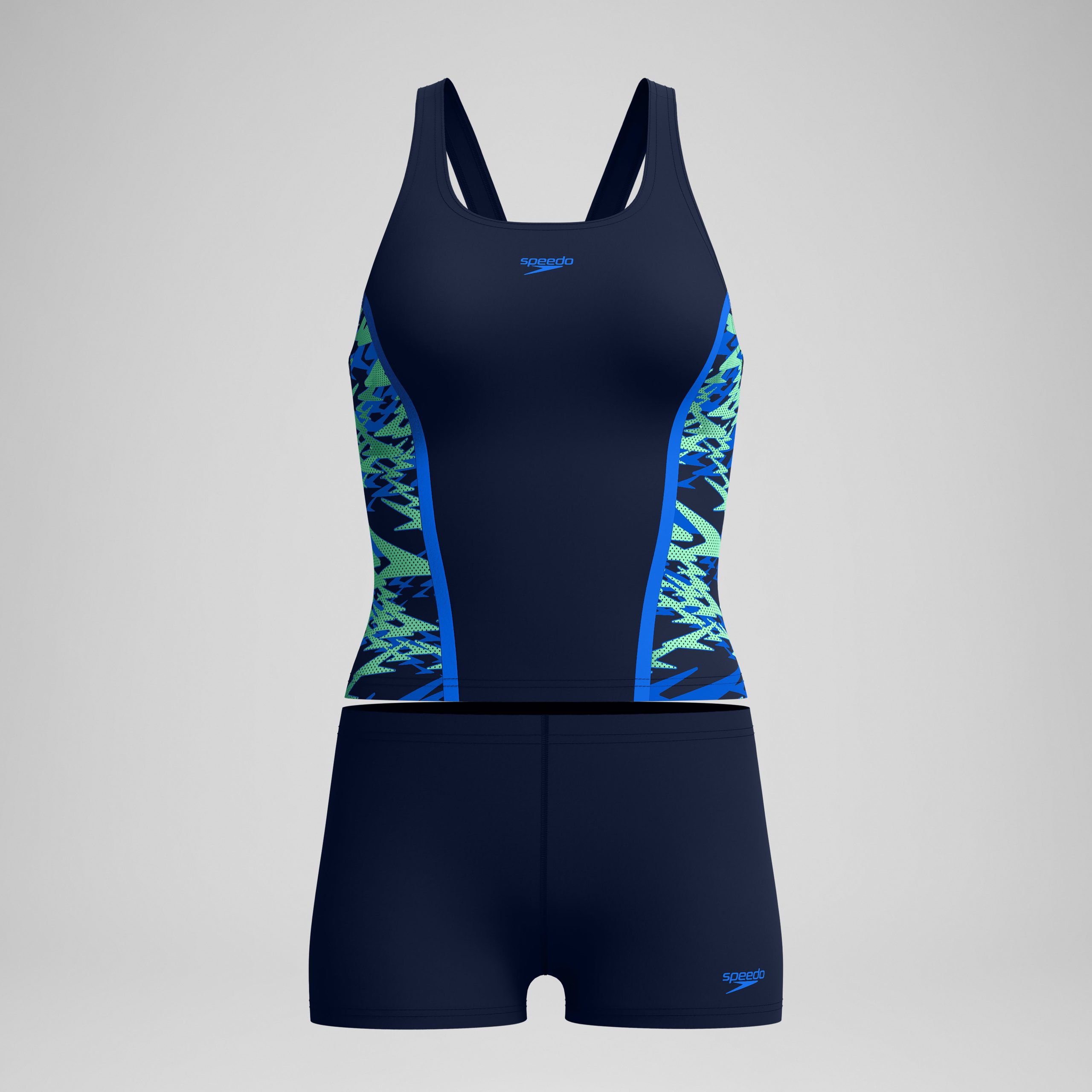 Women's Hyperboom Splice Two Piece Navy/Green - Image 4
