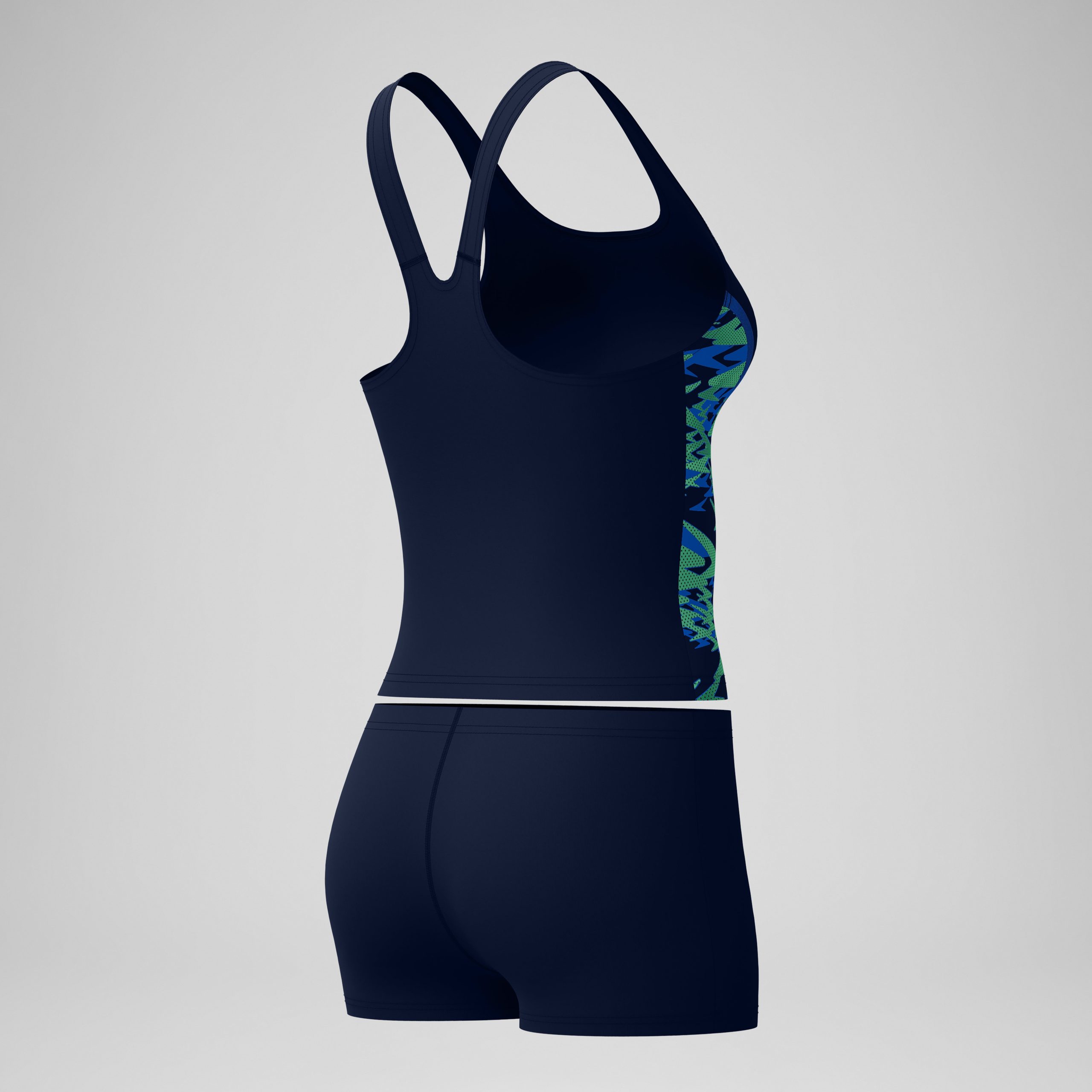 Women's Hyperboom Splice Two Piece Navy/Green - Image 7