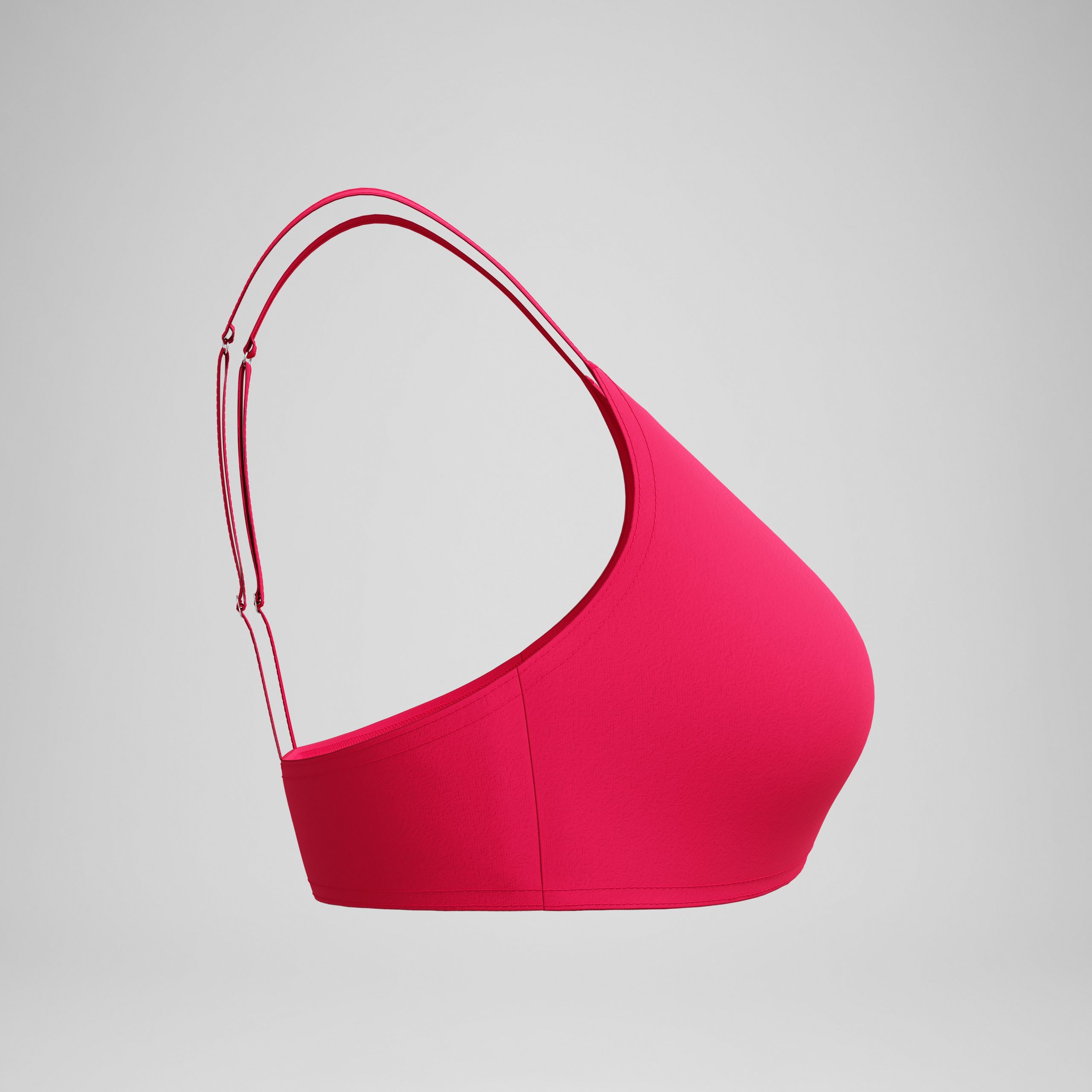 Women's Solid Triangle Bikini Top Ruby - Image 5