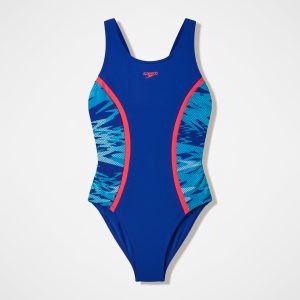 Girls Hyperboom Splice Muscleback One Piece Navy