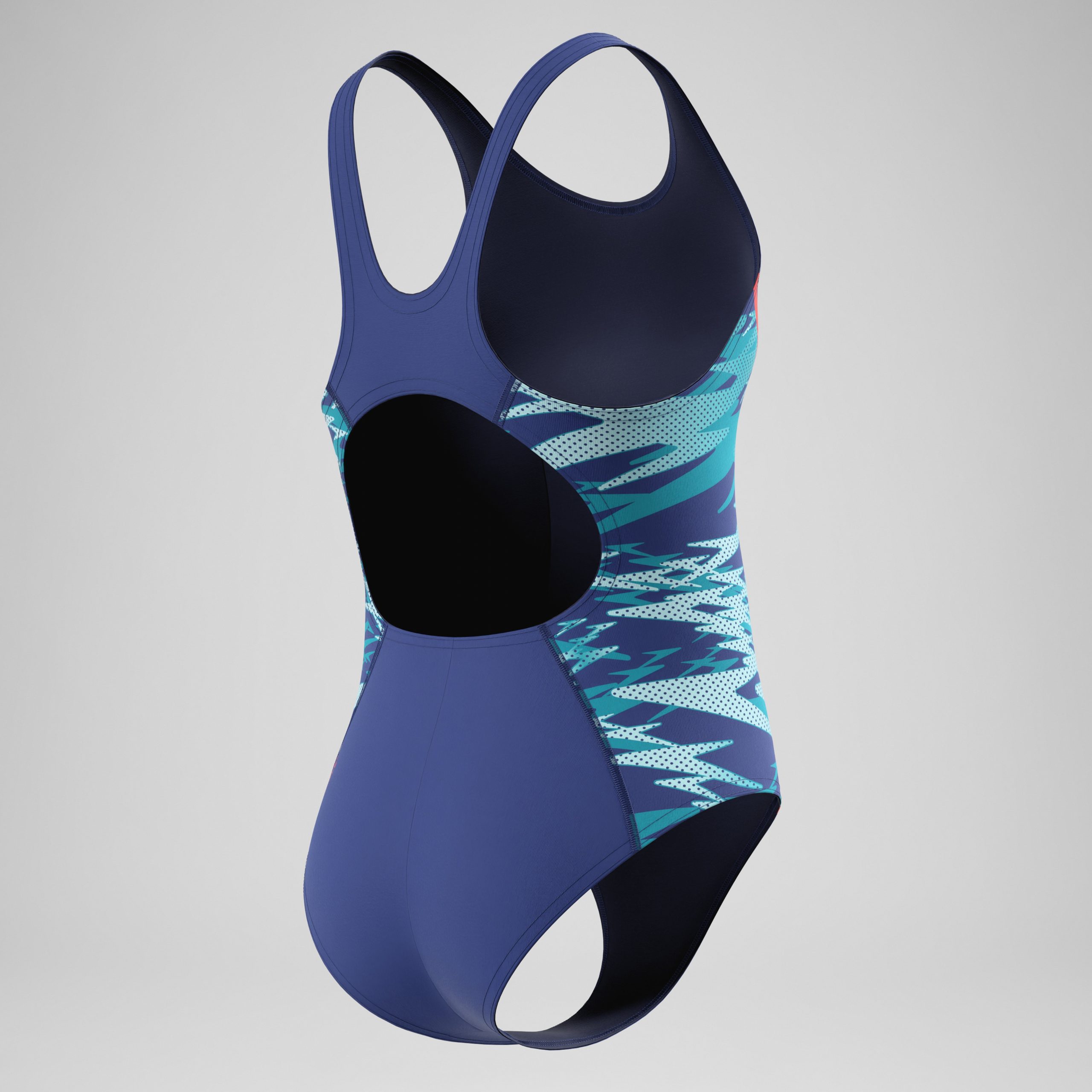 Girls Hyperboom Splice Muscleback One Piece Navy - Image 4