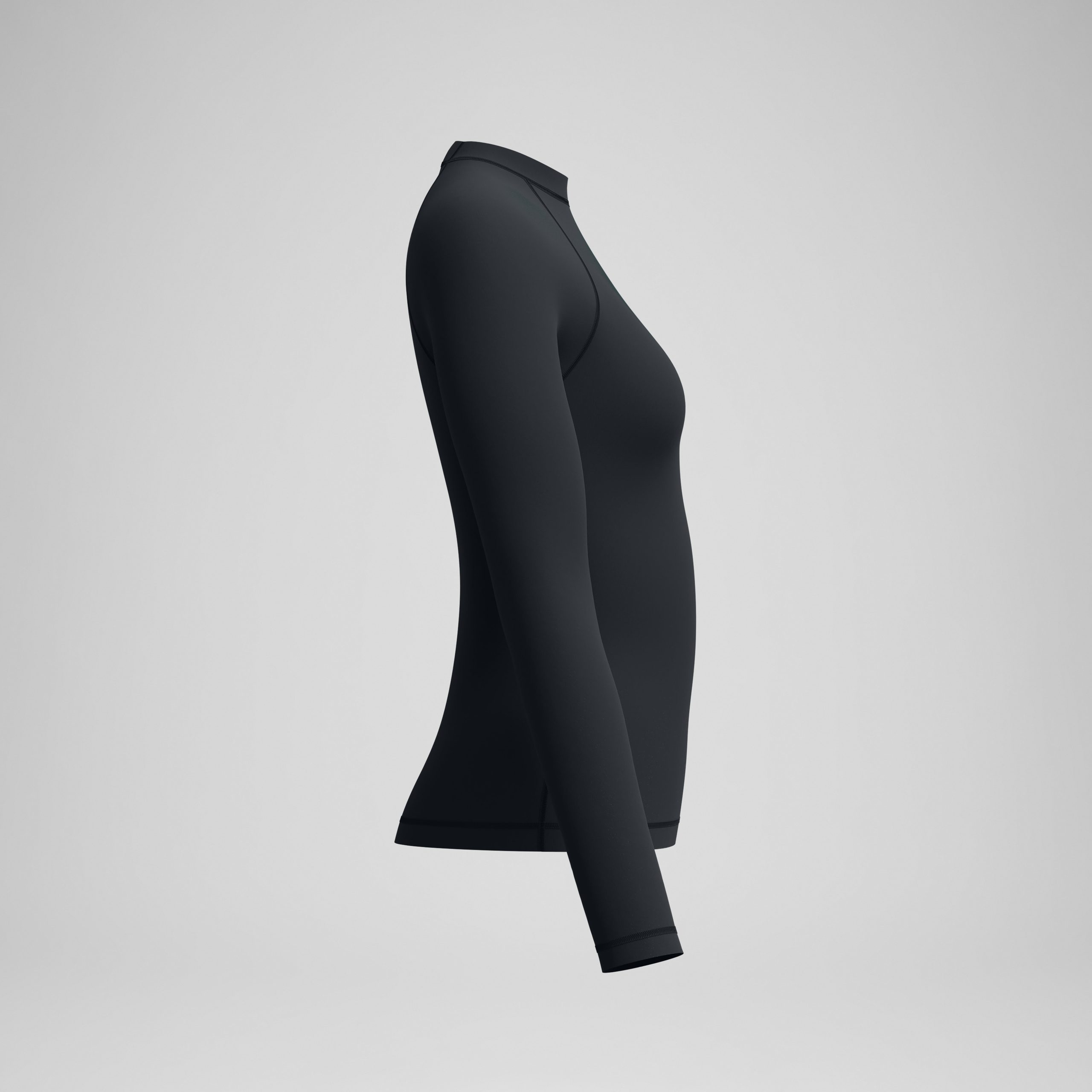 Women's Boom Solid Long Sleeve Rashguard Black - Image 6