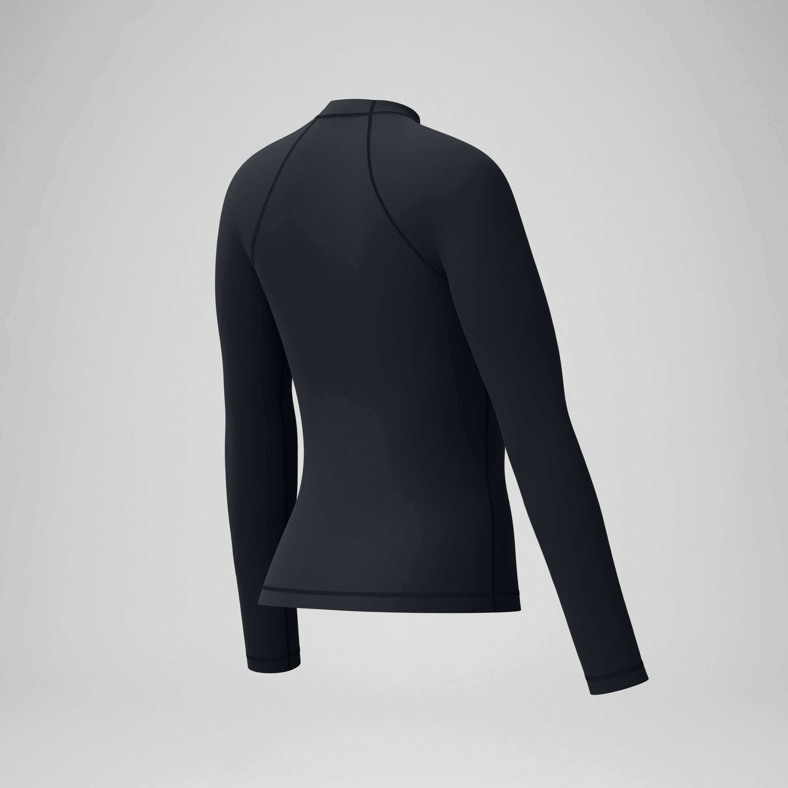 Women's Boom Solid Long Sleeve Rashguard Black - Image 7