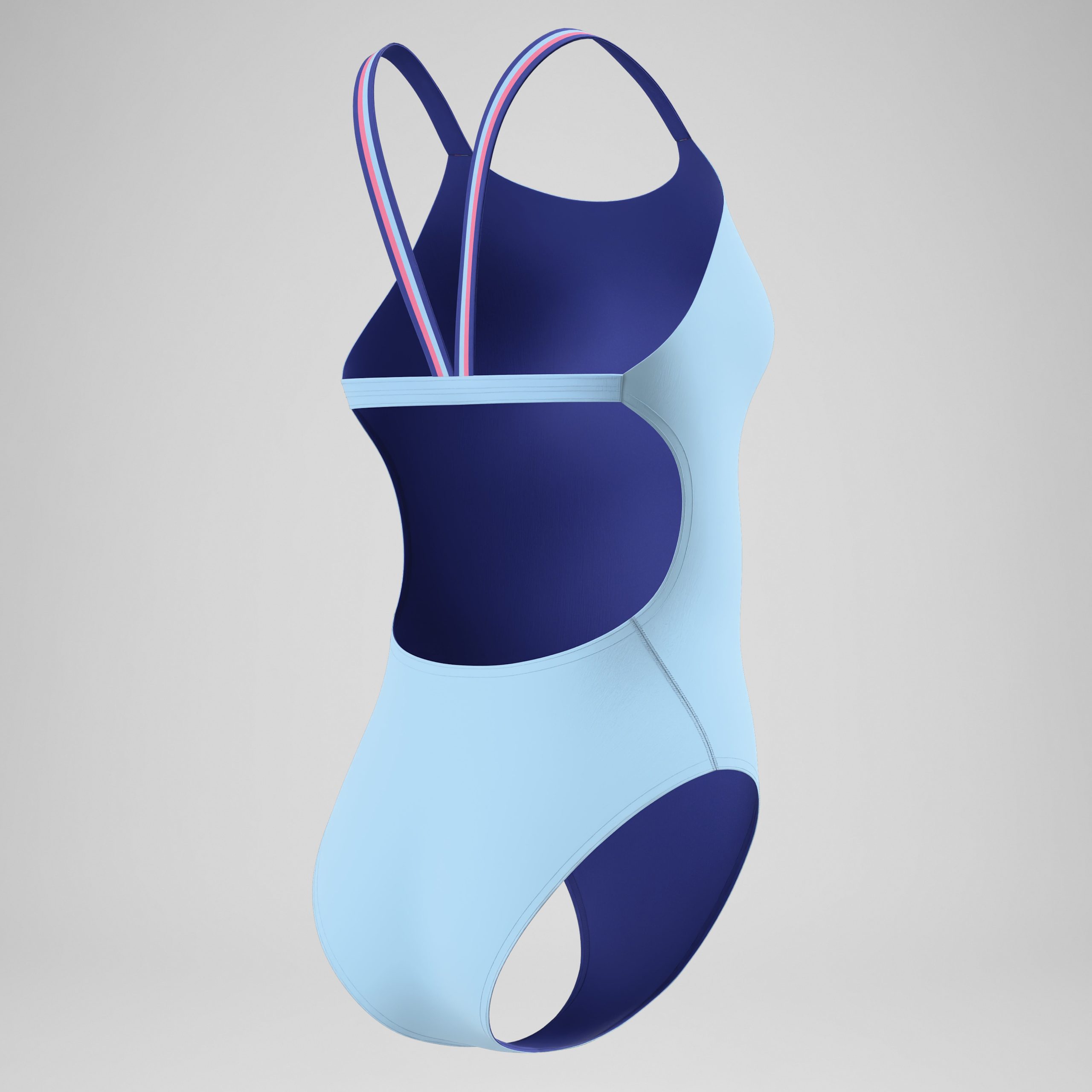 Women's Club Training Comfort V-Back One Piece Blue - Image 7