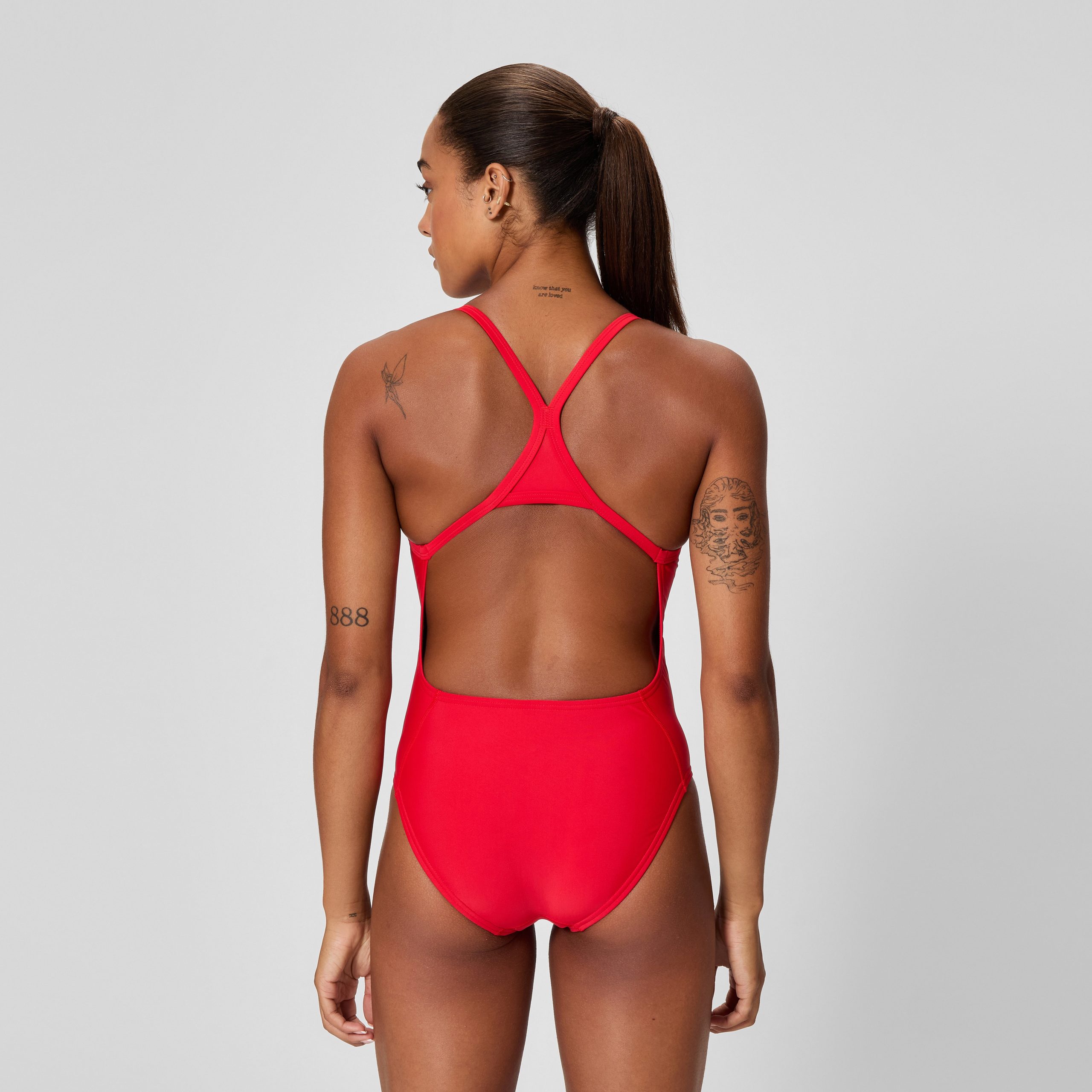 Women's Club Training Turnback One Piece Red - Image 3