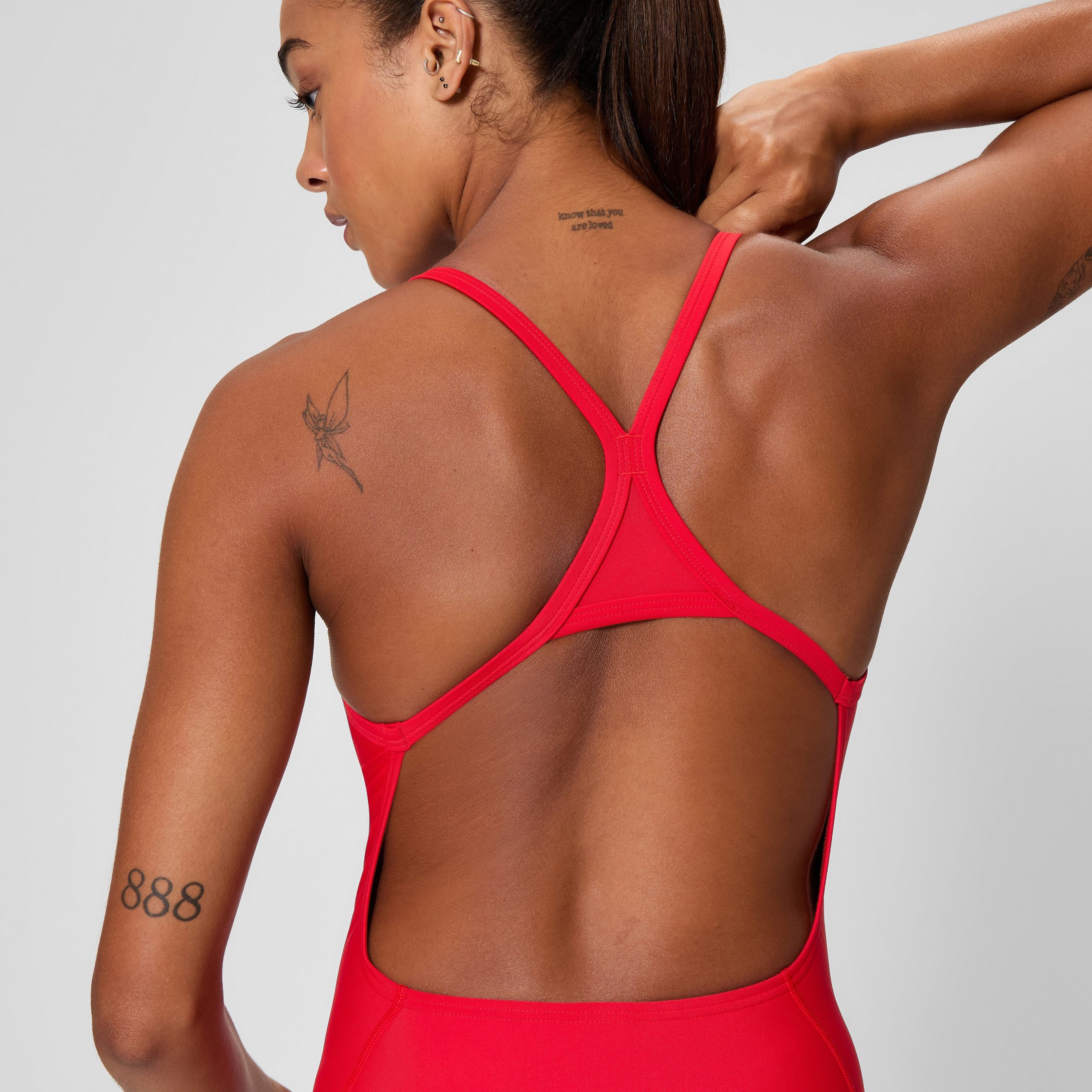 Women's Club Training Turnback One Piece Red - Image 8