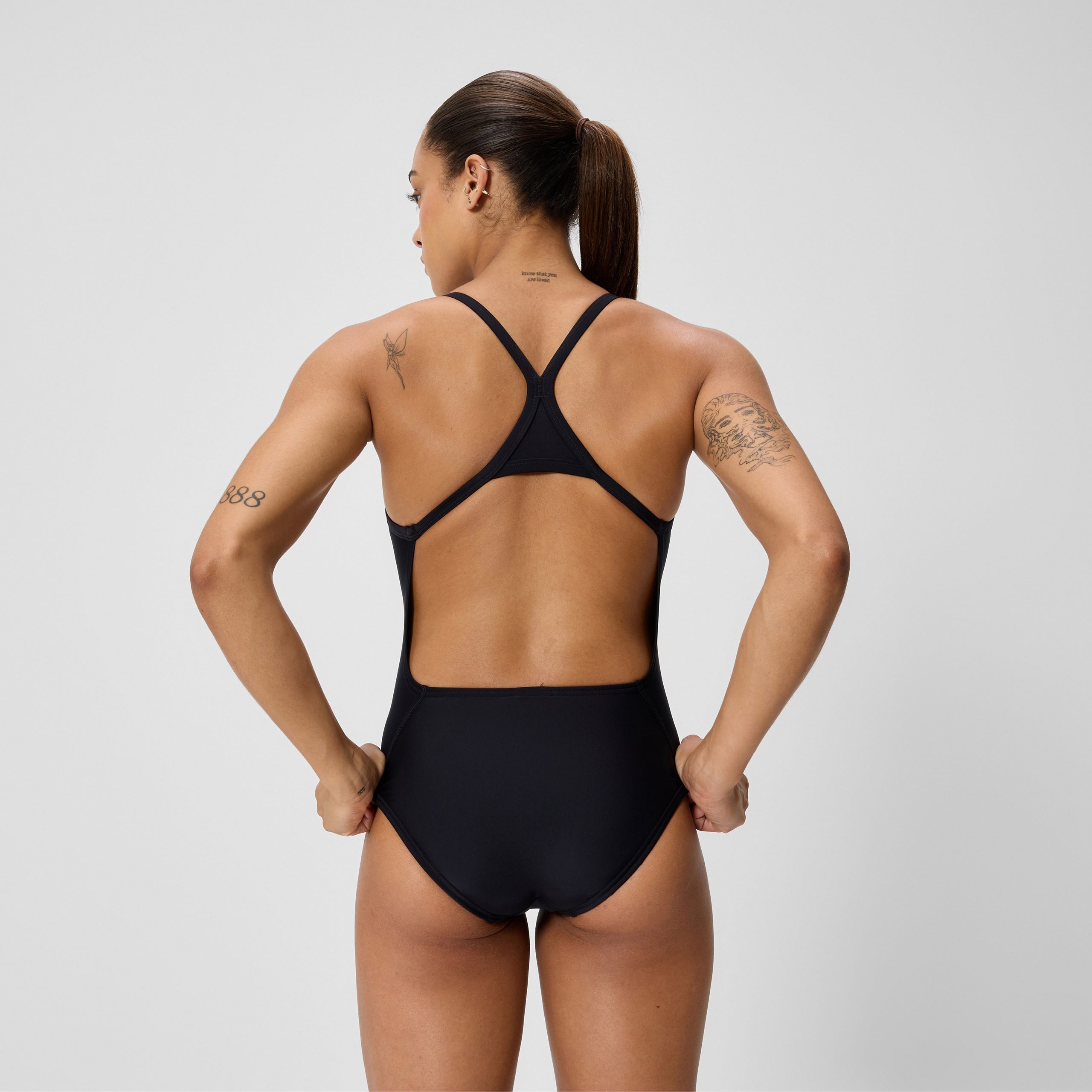 Women's Club Training Turnback One Piece Black - Image 3