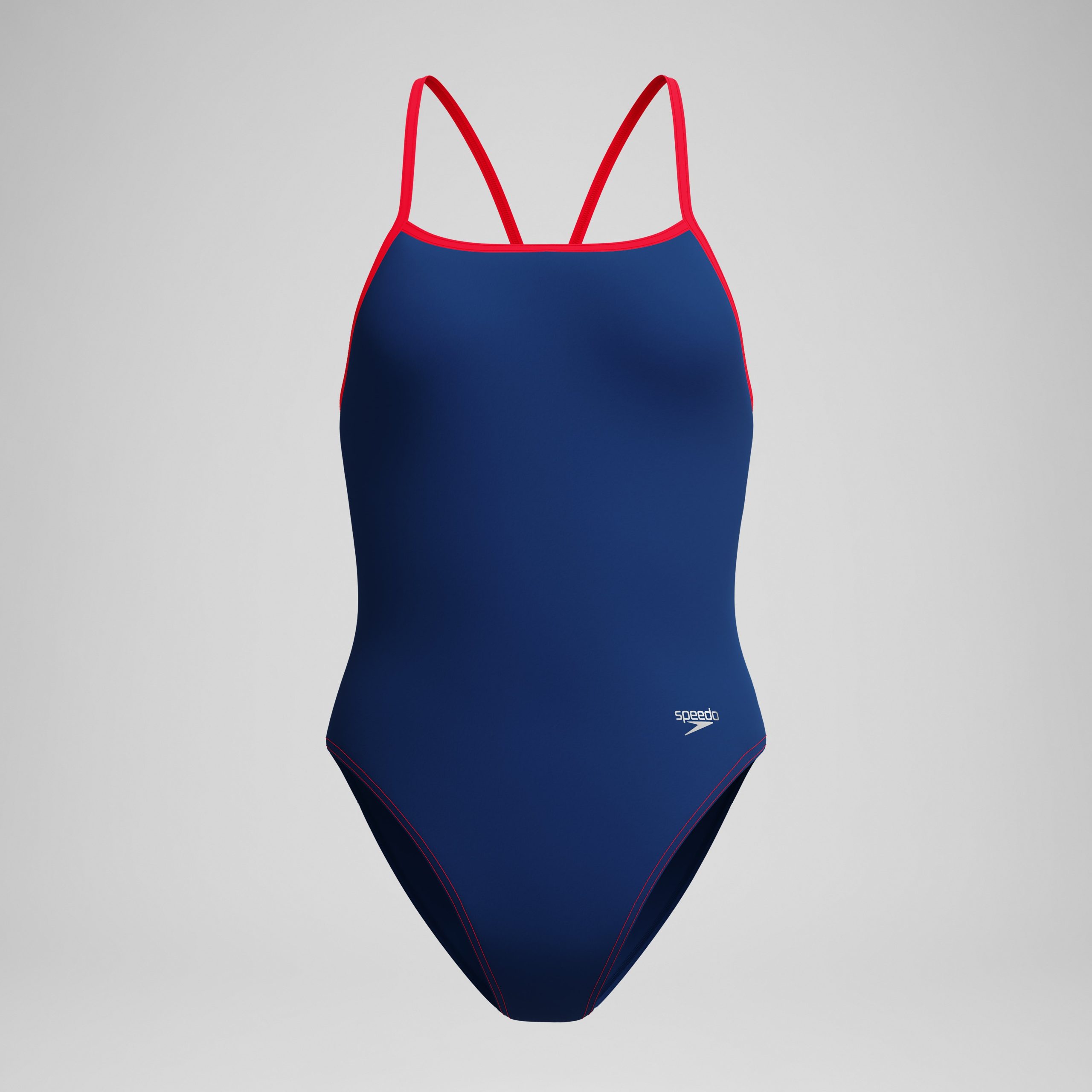 Women's Club Training Turnback One Piece Navy/Red - Image 4