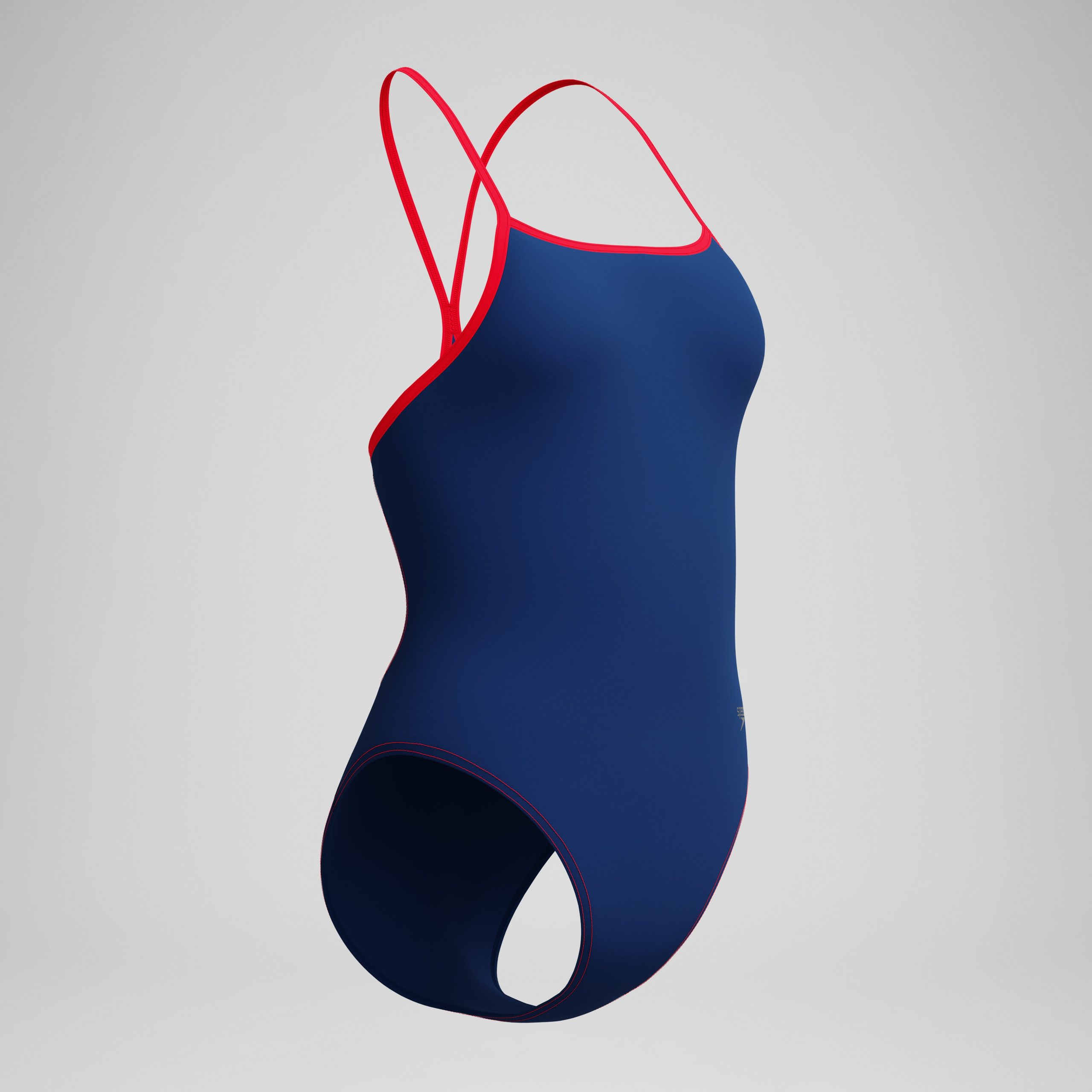 Women's Club Training Turnback One Piece Navy/Red - Image 5