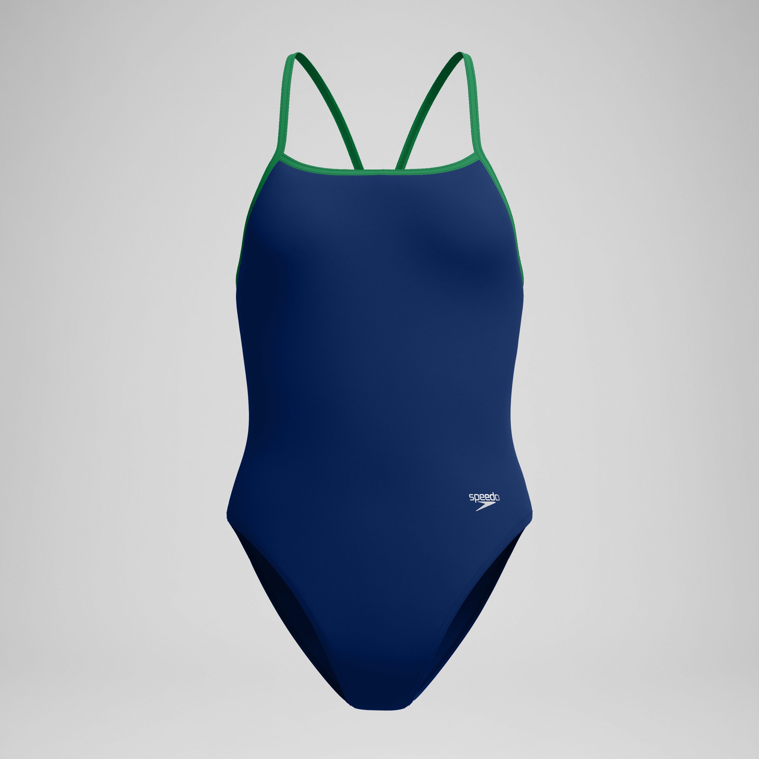 Women's Club Training Turnback One Piece Navy/Green - Image 4