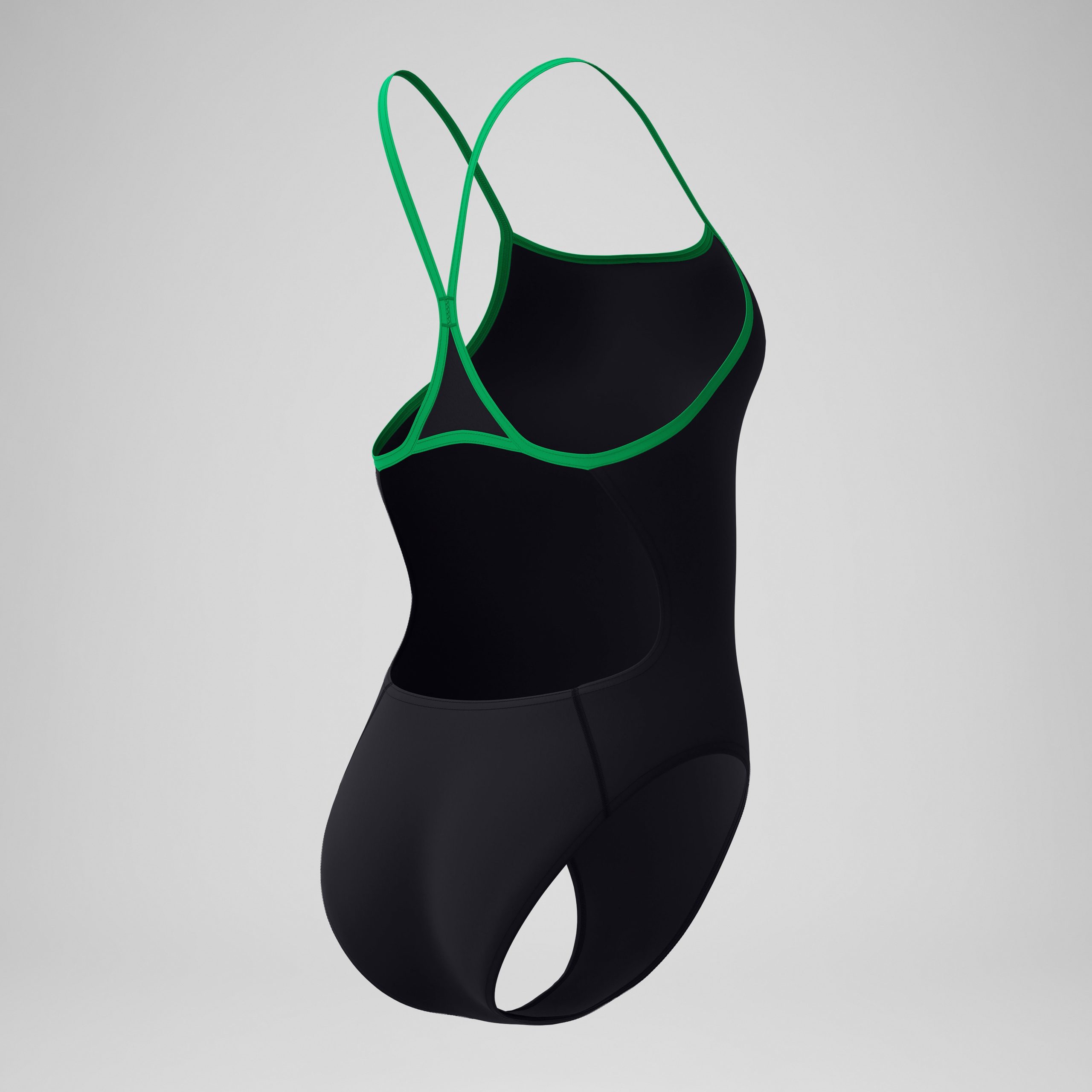 Women's Club Training Turnback One Piece Black/Green - Image 7