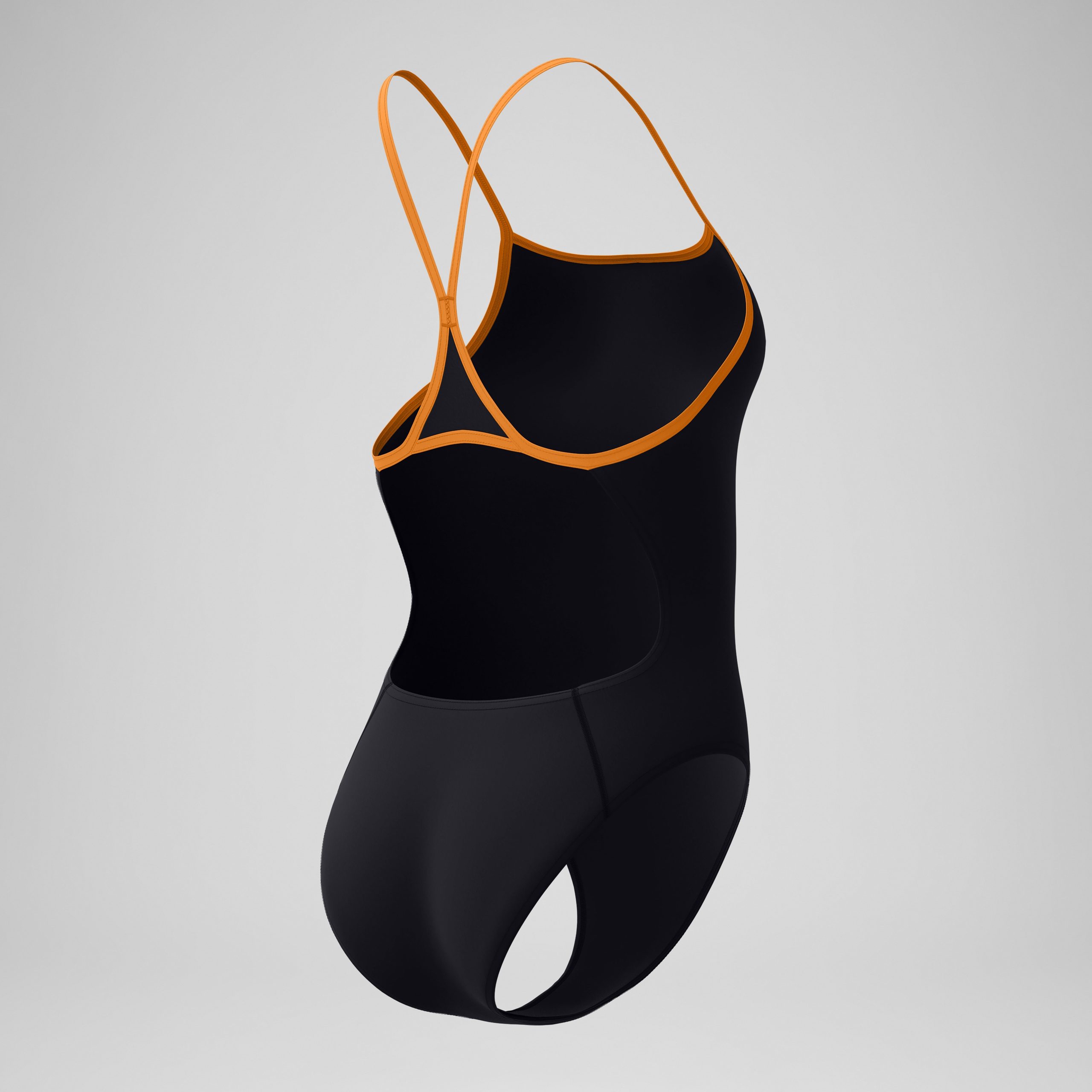 Women's Club Training Turnback One Piece Black/Orange - Image 7