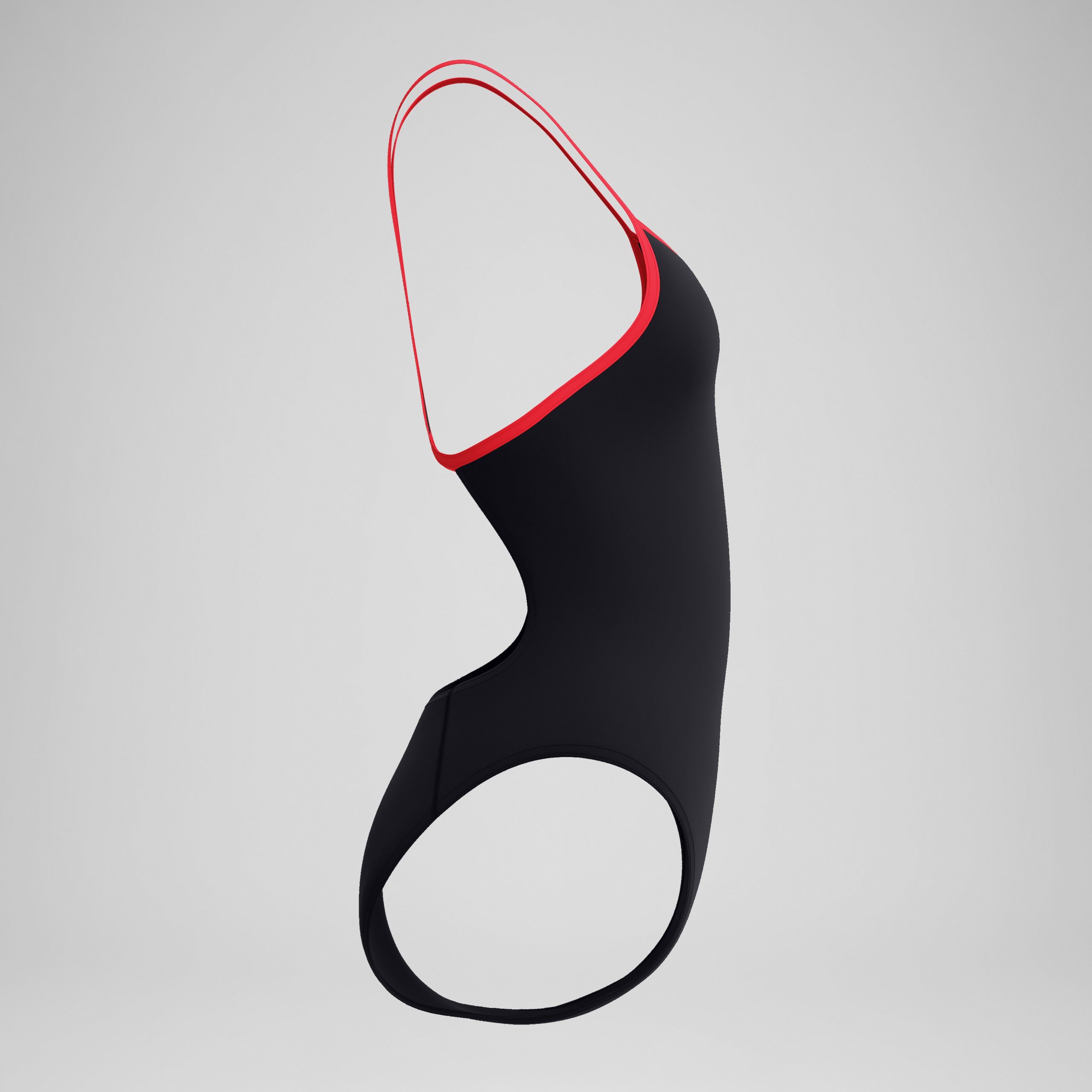 Women's Club Training Turnback One Piece Black/Red - Image 6