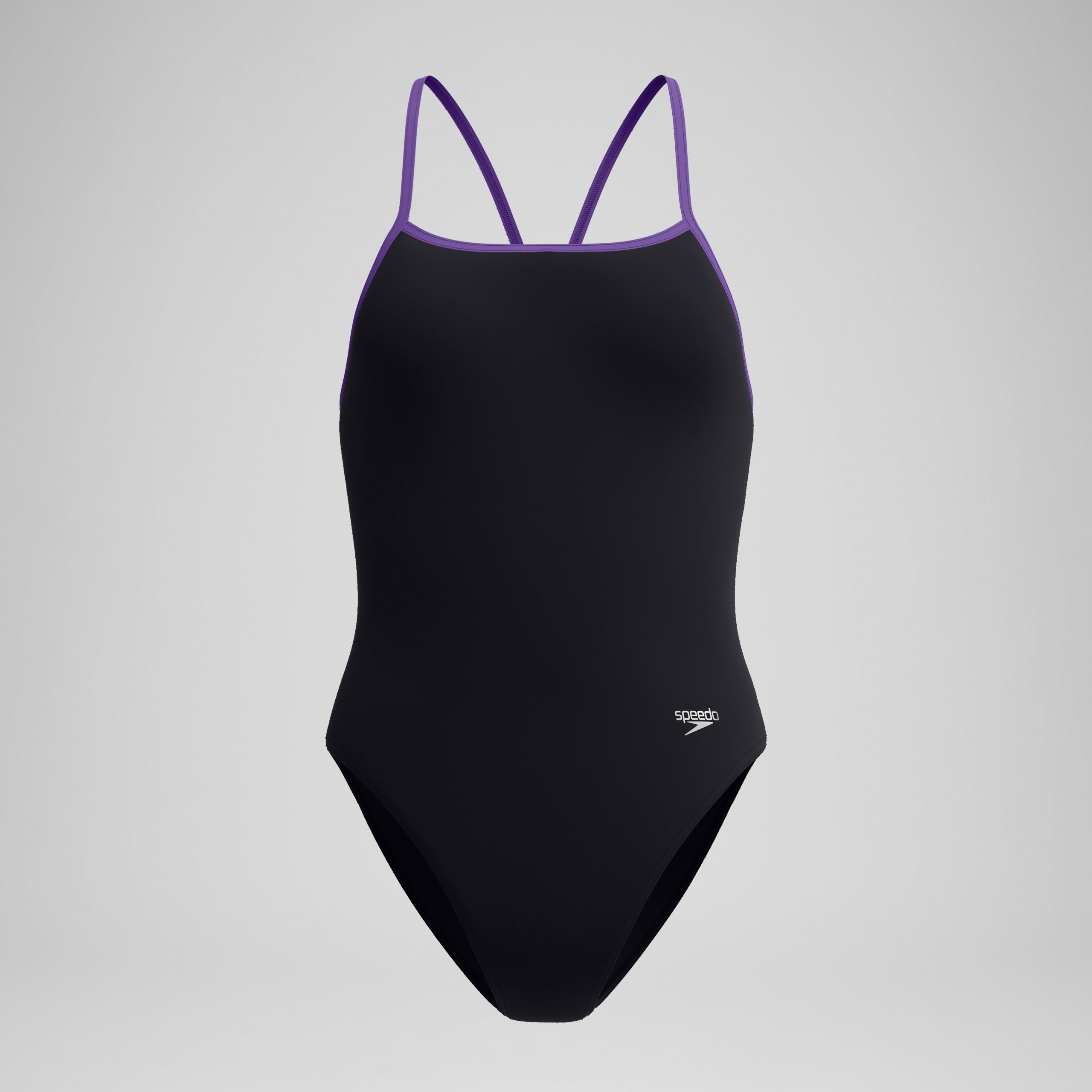 Women's Club Training Turnback One Piece Black/Purple - Image 4