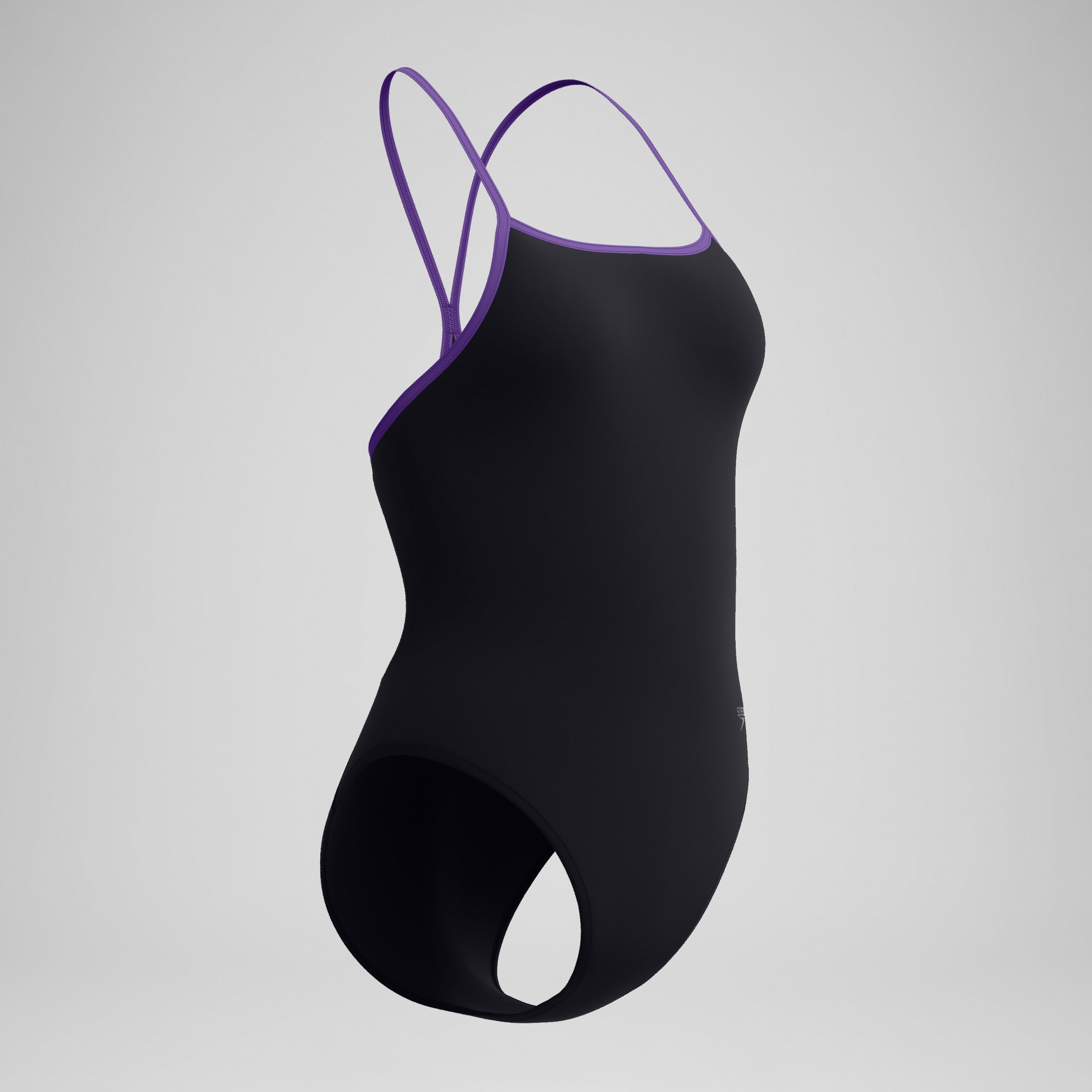 Women's Club Training Turnback One Piece Black/Purple - Image 5