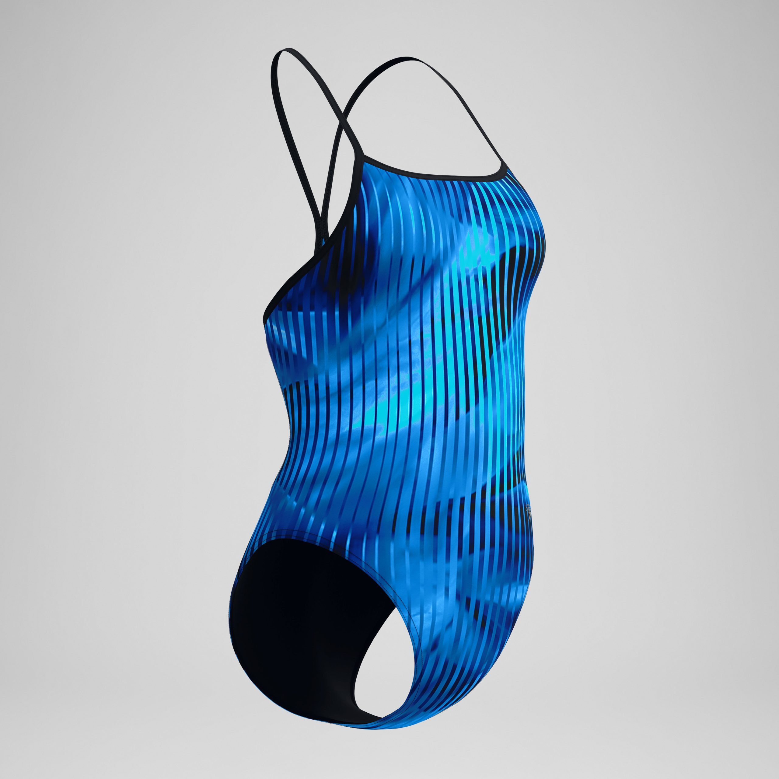 Women's Club Training Printed Turnback One Piece Blue - Image 5