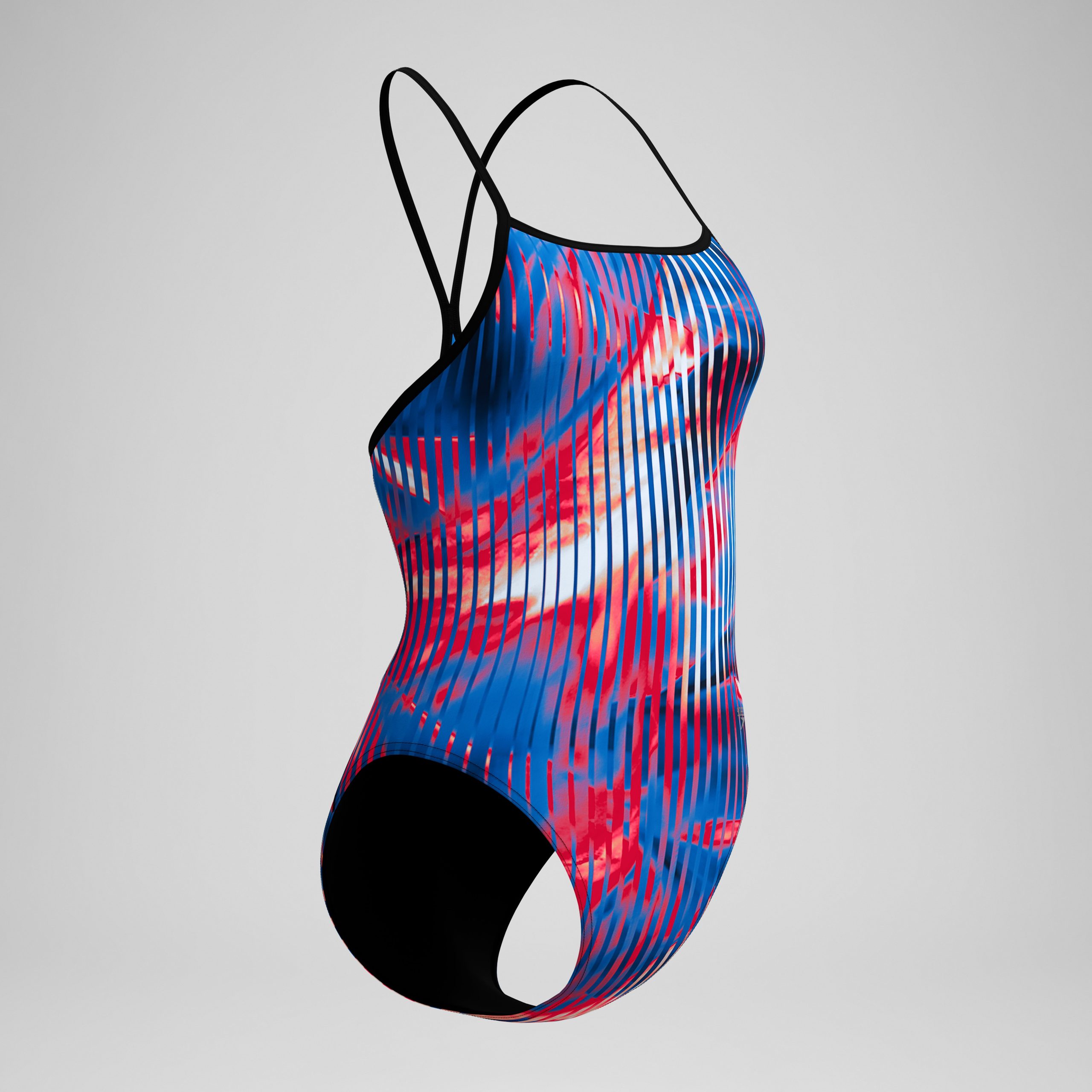 Women's Club Training Printed Turnback One Piece Red/White/Blue - Image 5