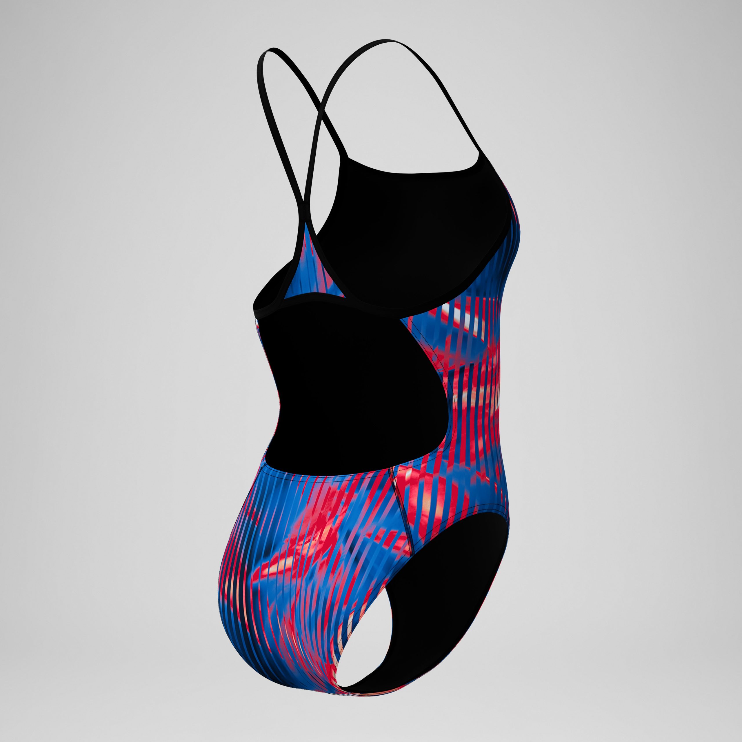 Women's Club Training Printed Turnback One Piece Red/White/Blue - Image 7