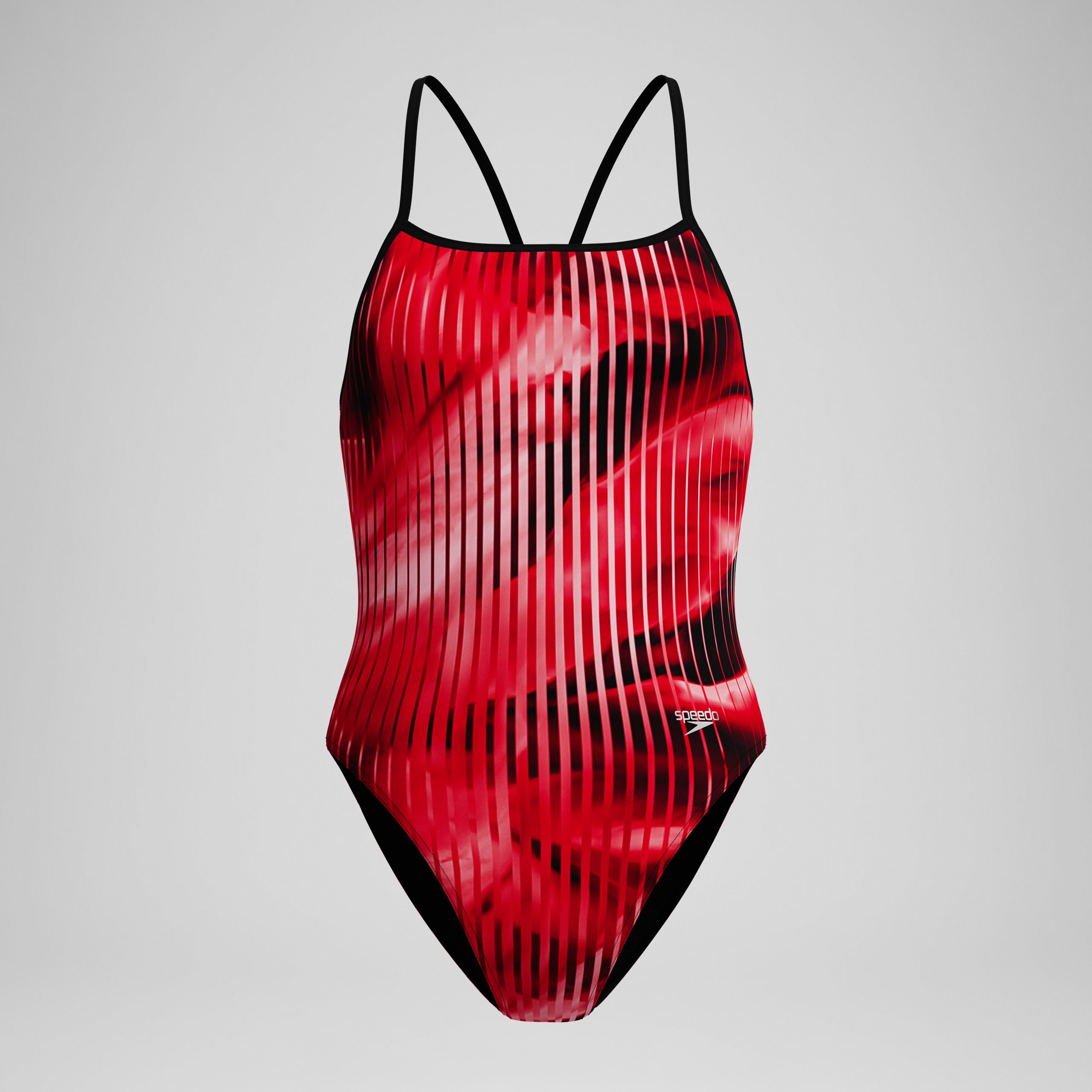 Women's Club Training Printed Turnback One Piece Red/Black - Image 4