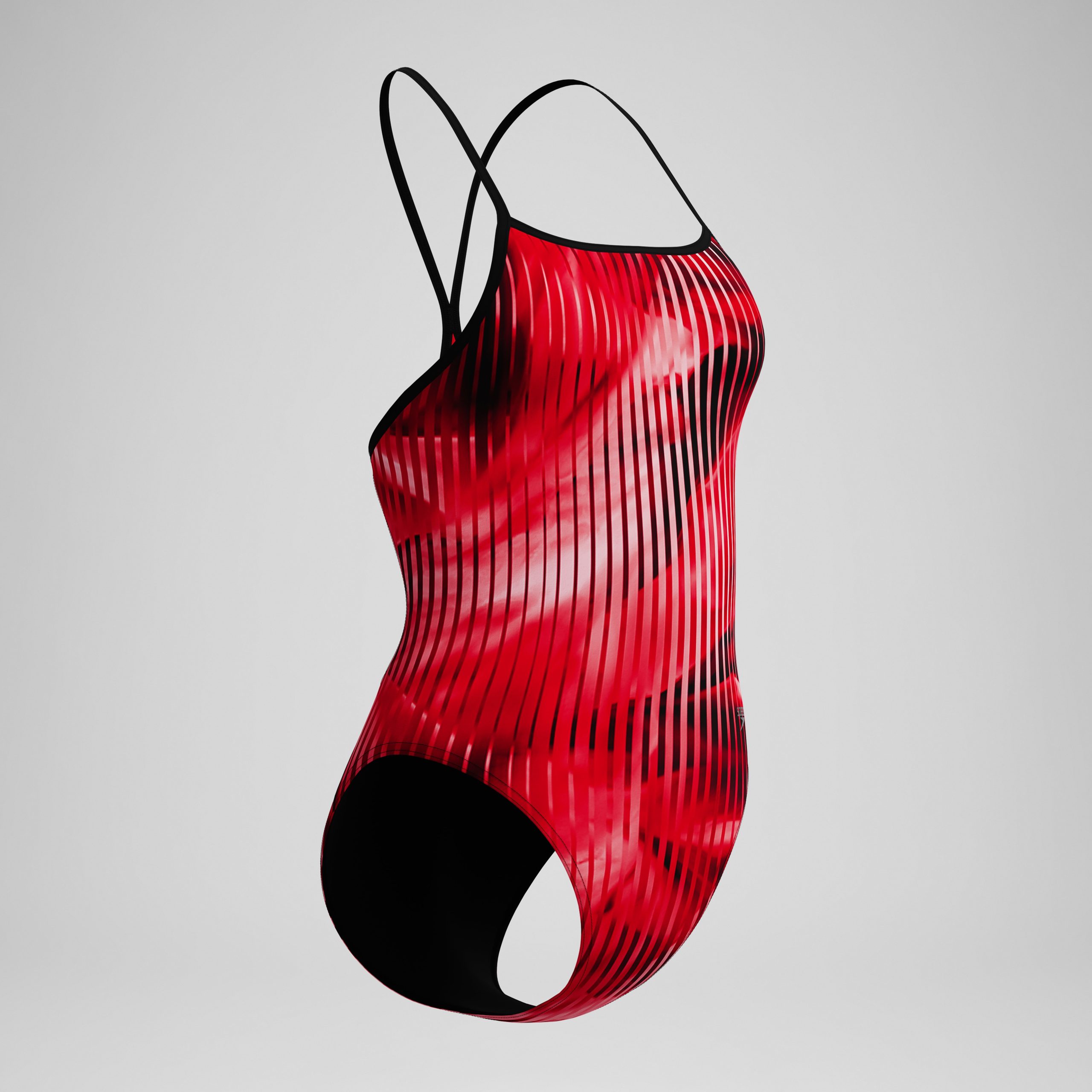 Women's Club Training Printed Turnback One Piece Red/Black - Image 5