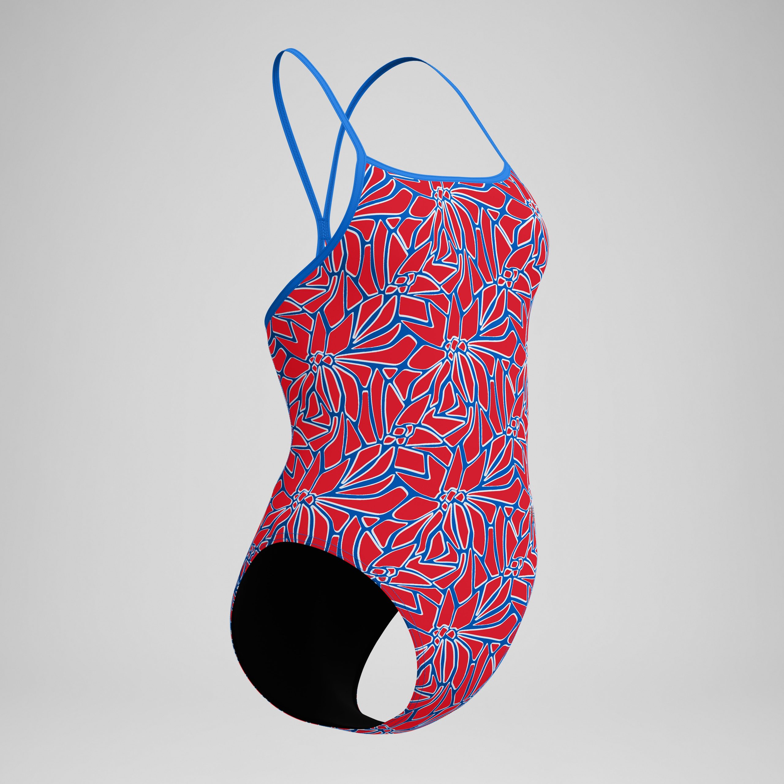 Women's Club Training Printed Turnback One Piece Red/White/Blue - Image 5