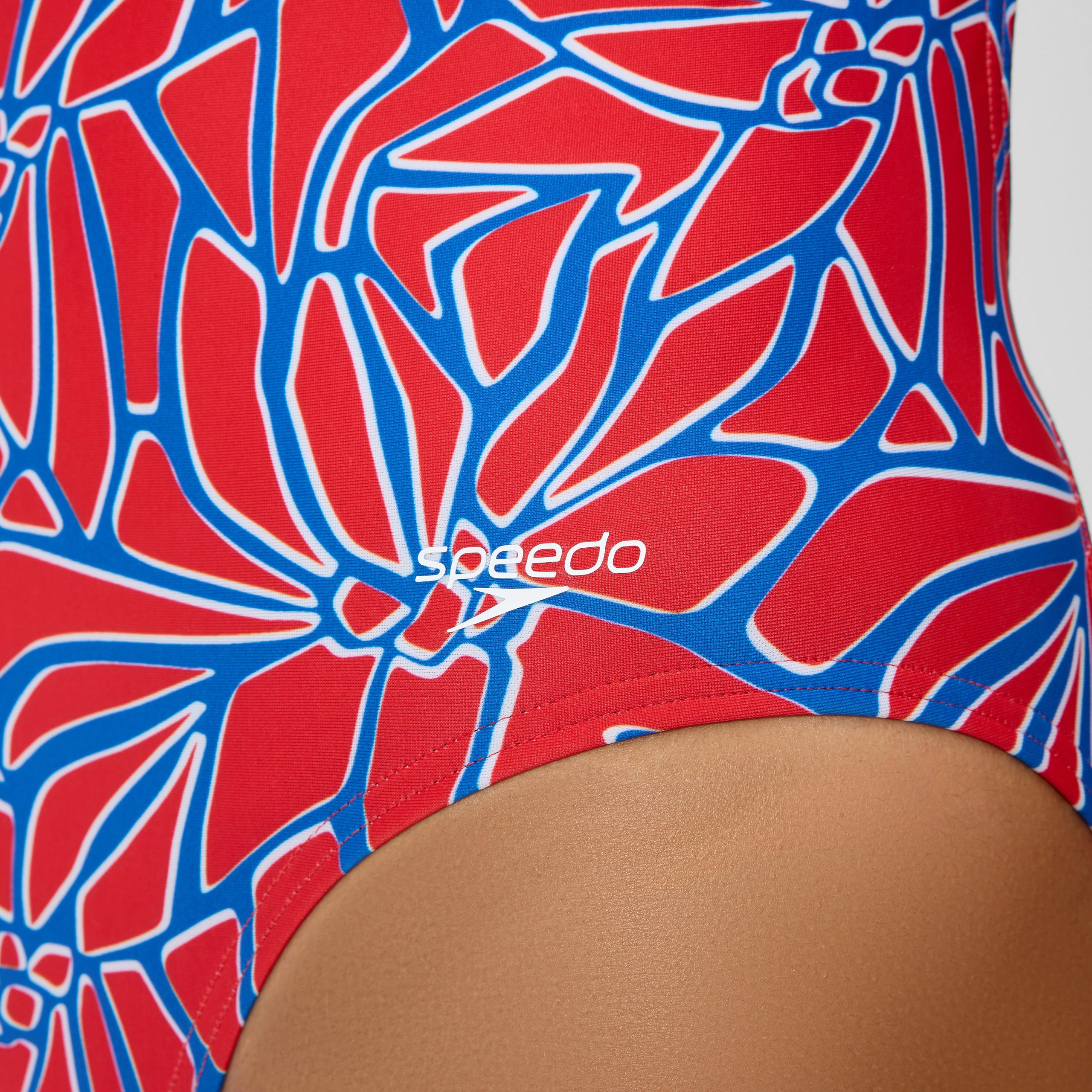 Women's Club Training Printed Turnback One Piece Red/White/Blue - Image 7
