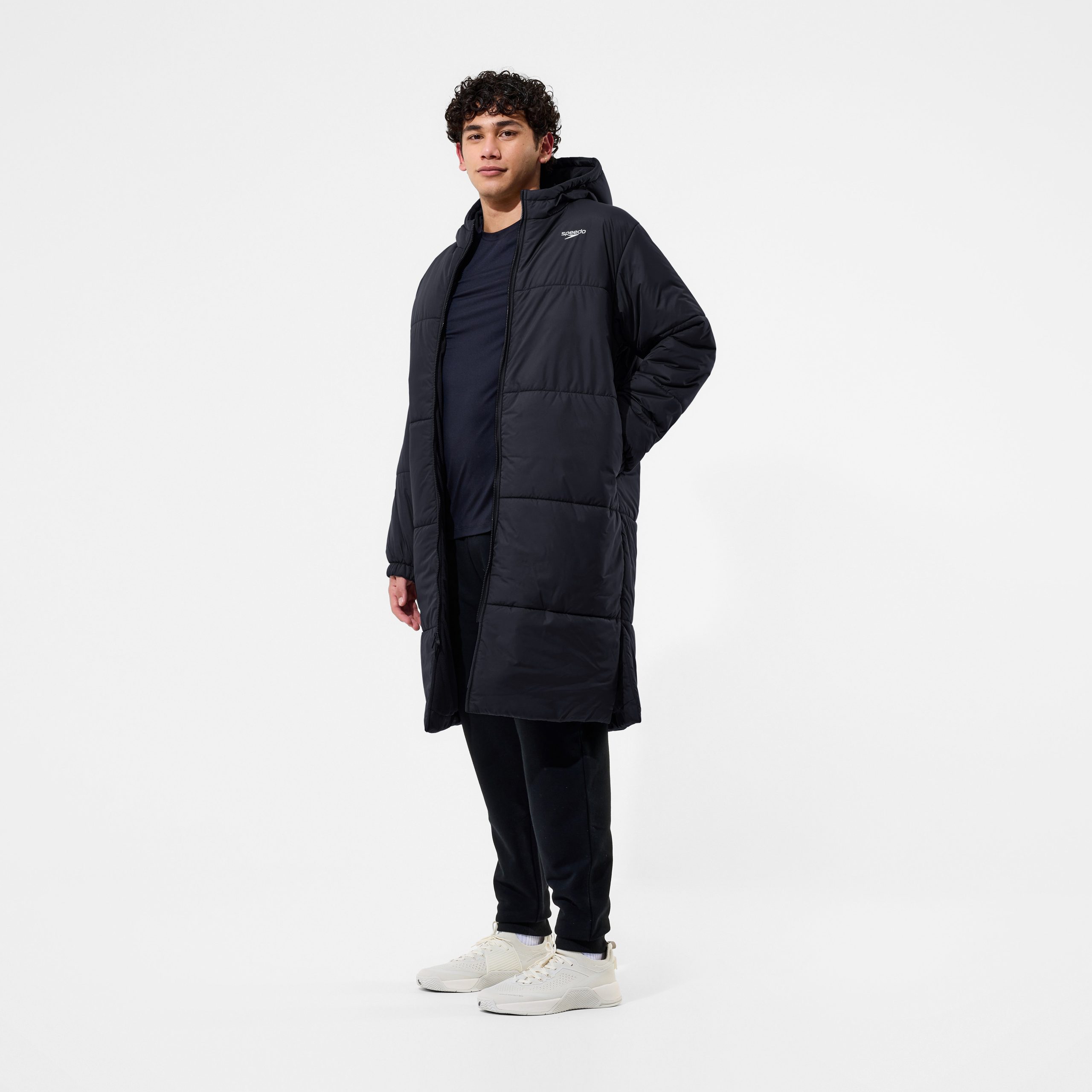 Unisex Team Hydropuff Swim Parka Black - Image 4