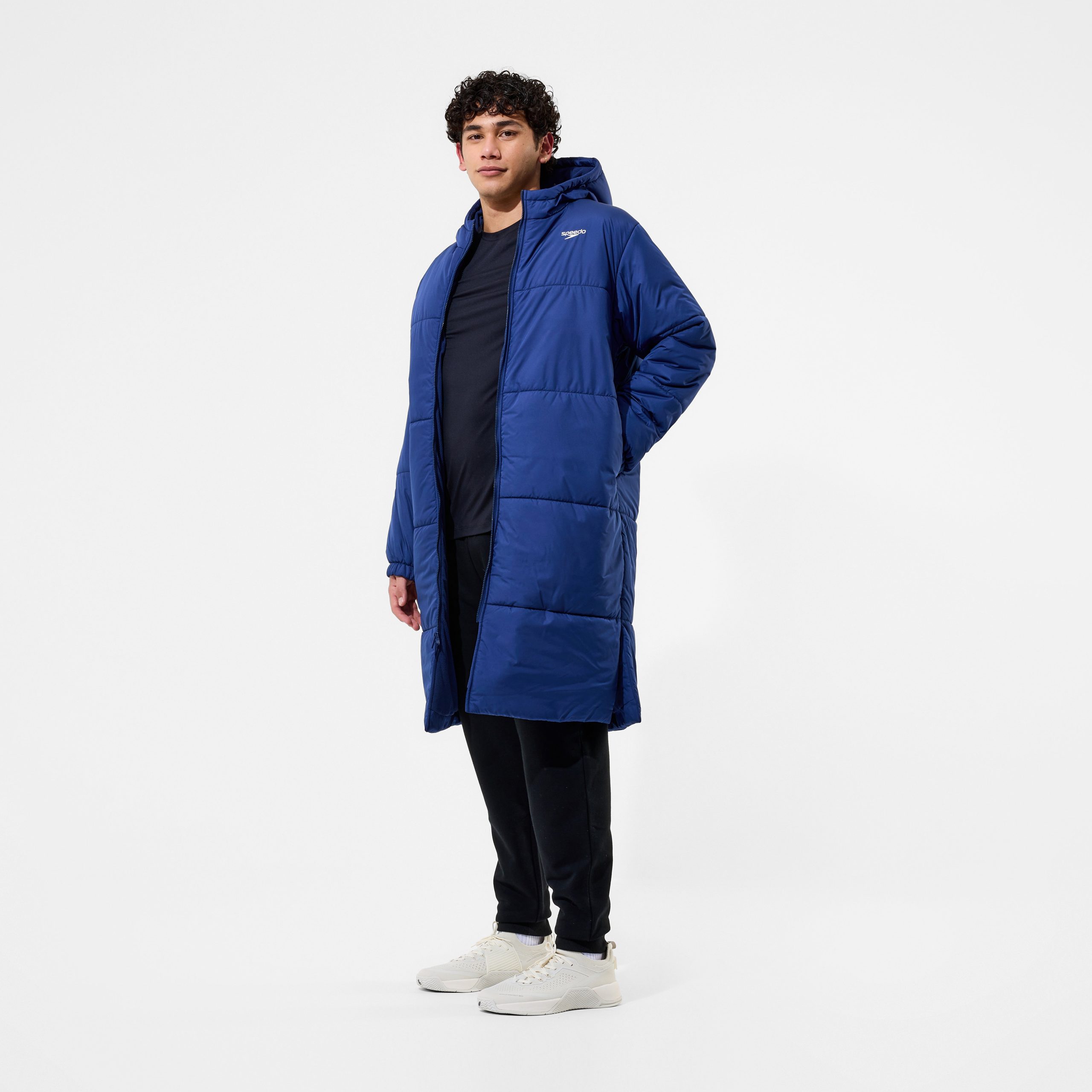 Unisex Team Hydropuff Swim Parka Navy - Image 4