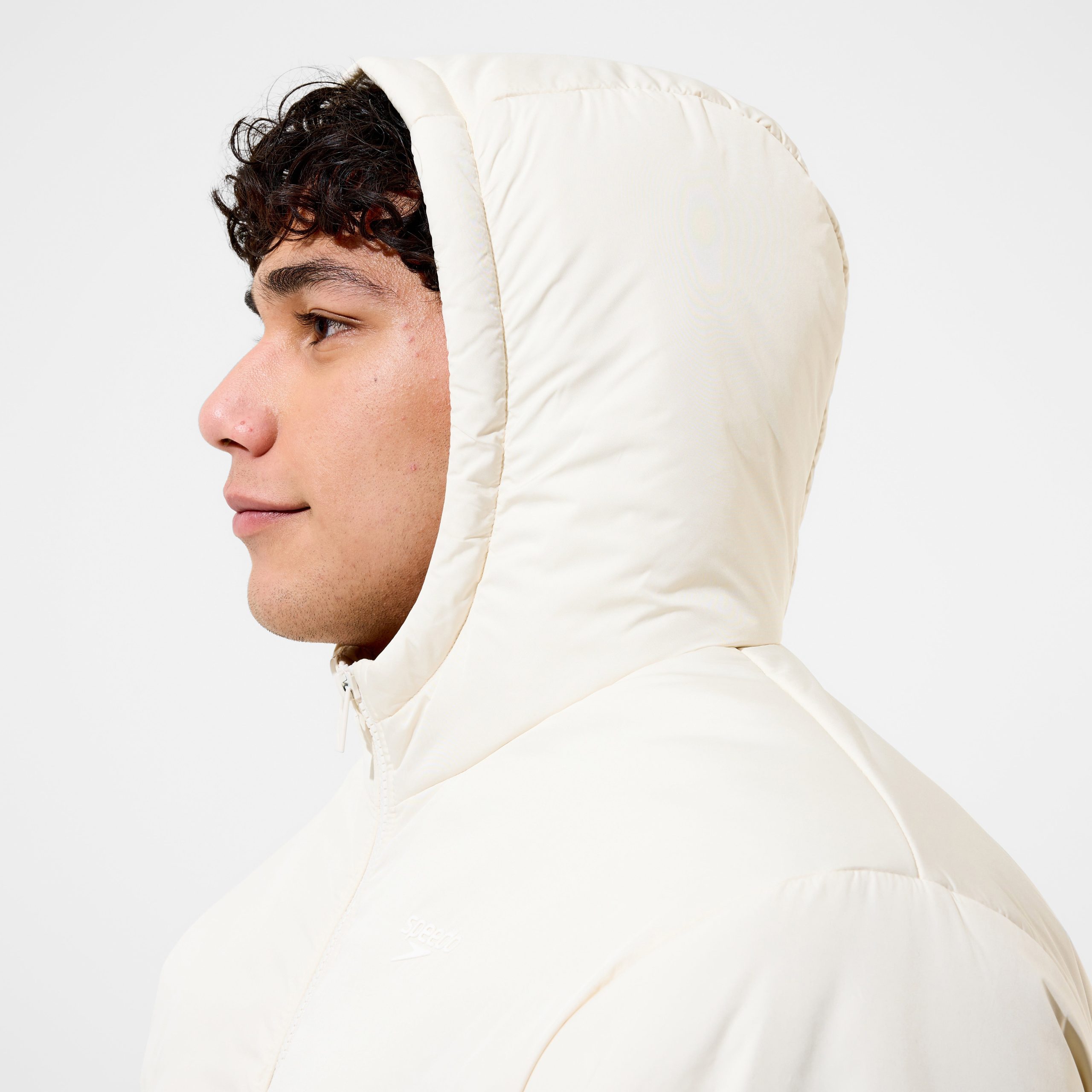 Unisex Team Hydropuff Swim Parka Cream - Image 7