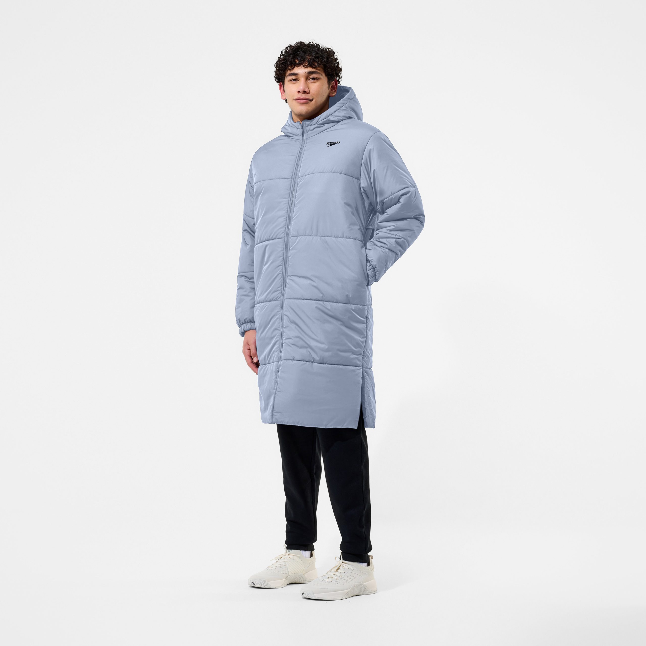 Unisex Team Hydropuff Swim Parka Gray - Image 2
