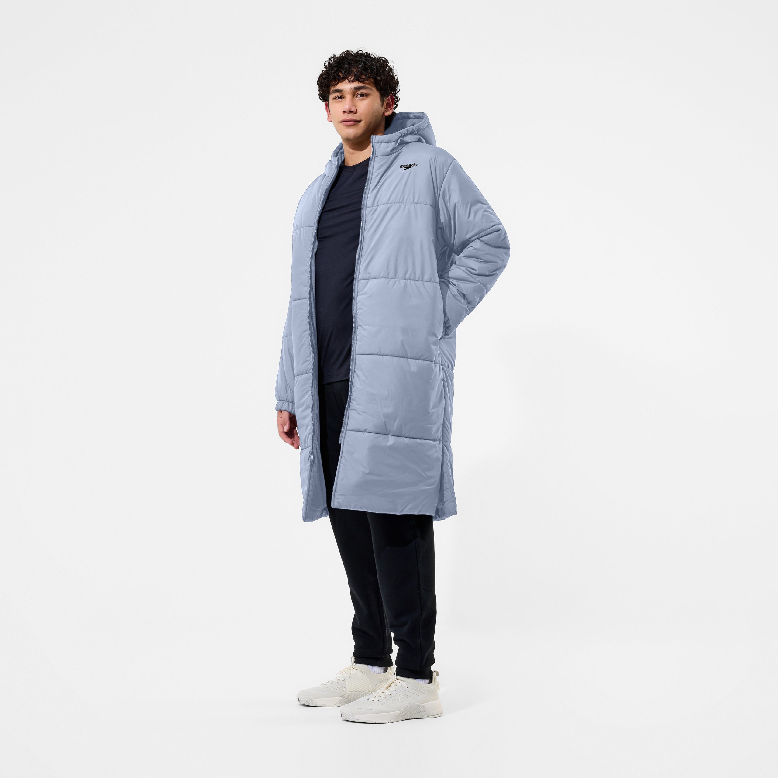 Unisex Team Hydropuff Swim Parka Gray - Image 4