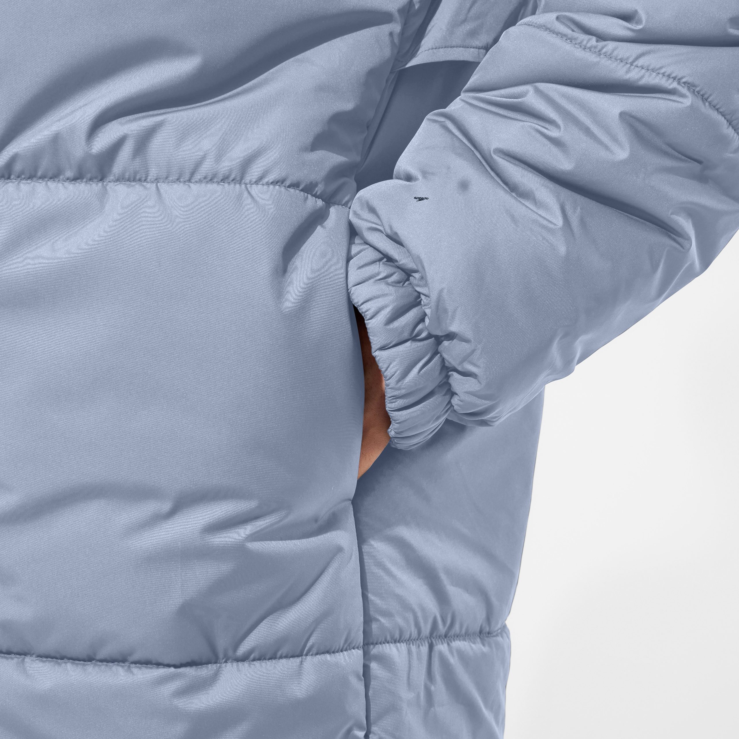 Unisex Team Hydropuff Swim Parka Gray - Image 8