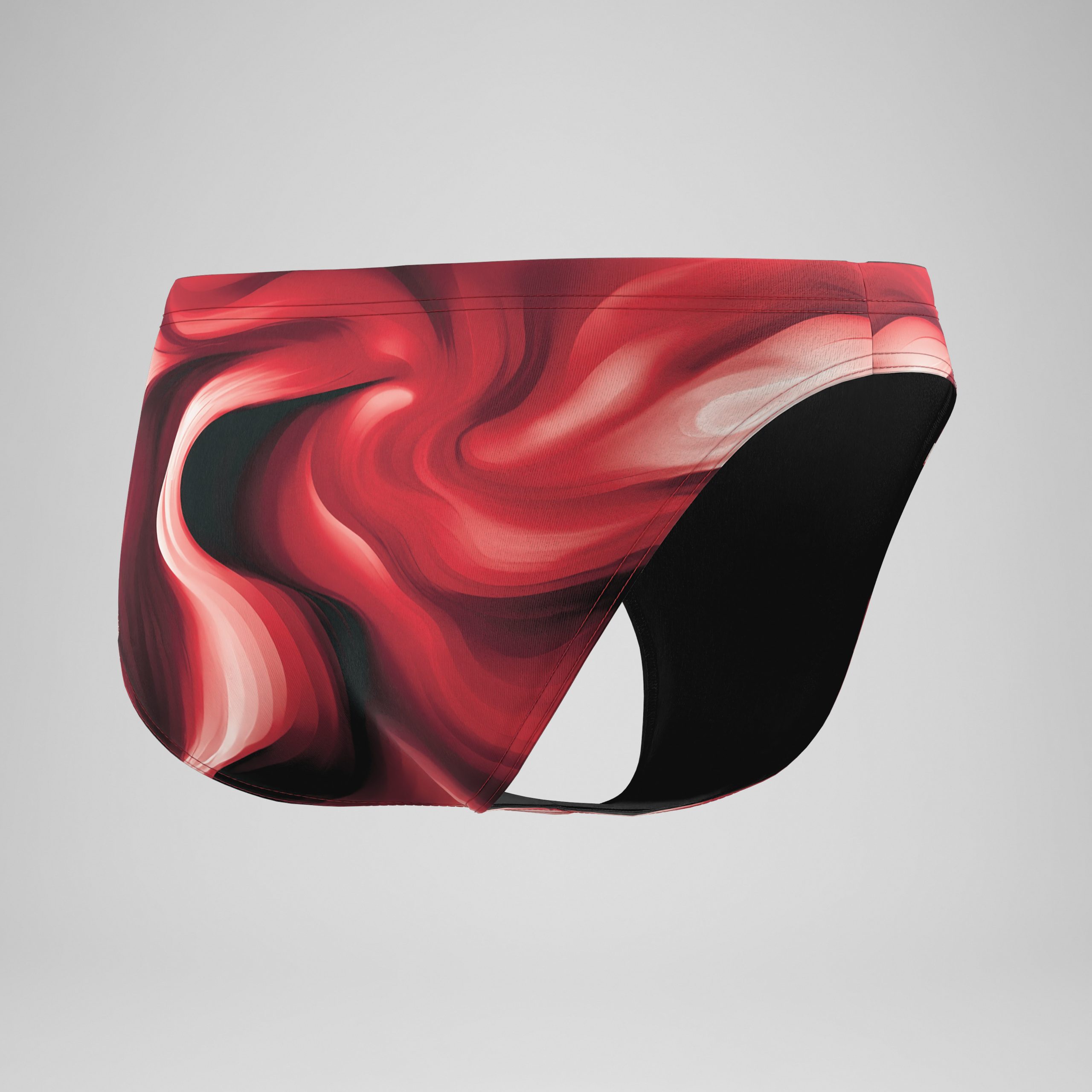 Men's Team Printed Brief Red - Image 4